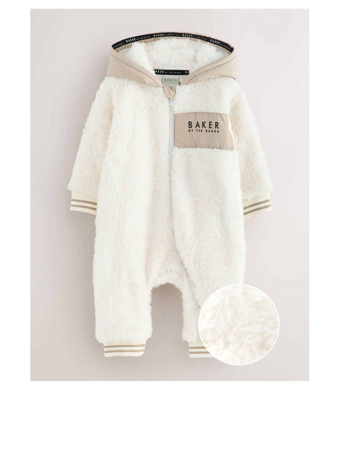 Image 1 of 5 of Ted Baker Baby Boys Snugglesuit - Beige
