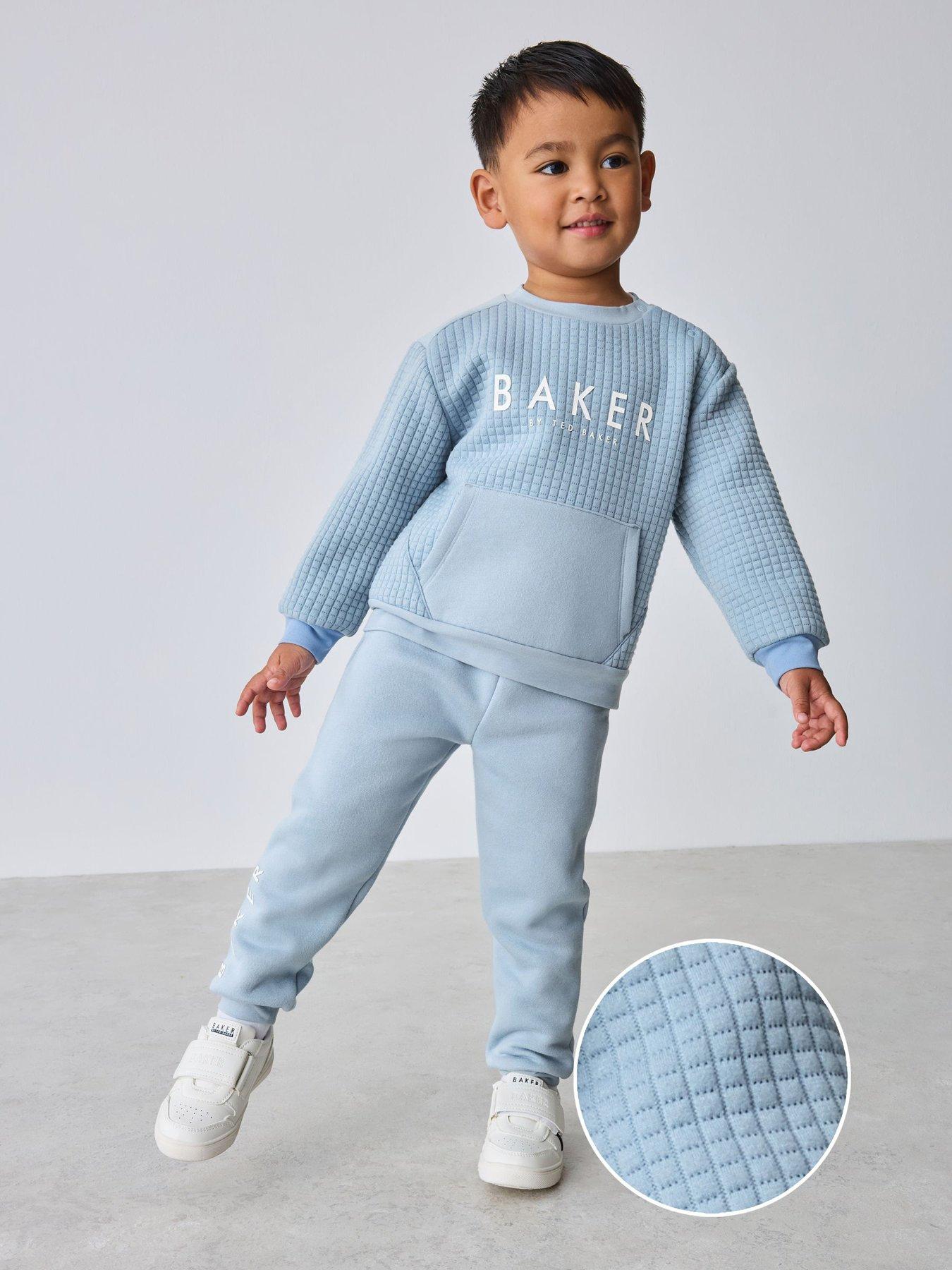 Ted Baker Younger Boys Sweat Top  &  Jogger Set - Blue