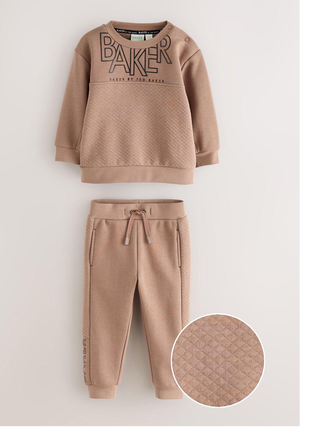 Ted Baker Younger Boys Sweat Top & Jogger Set - Beige