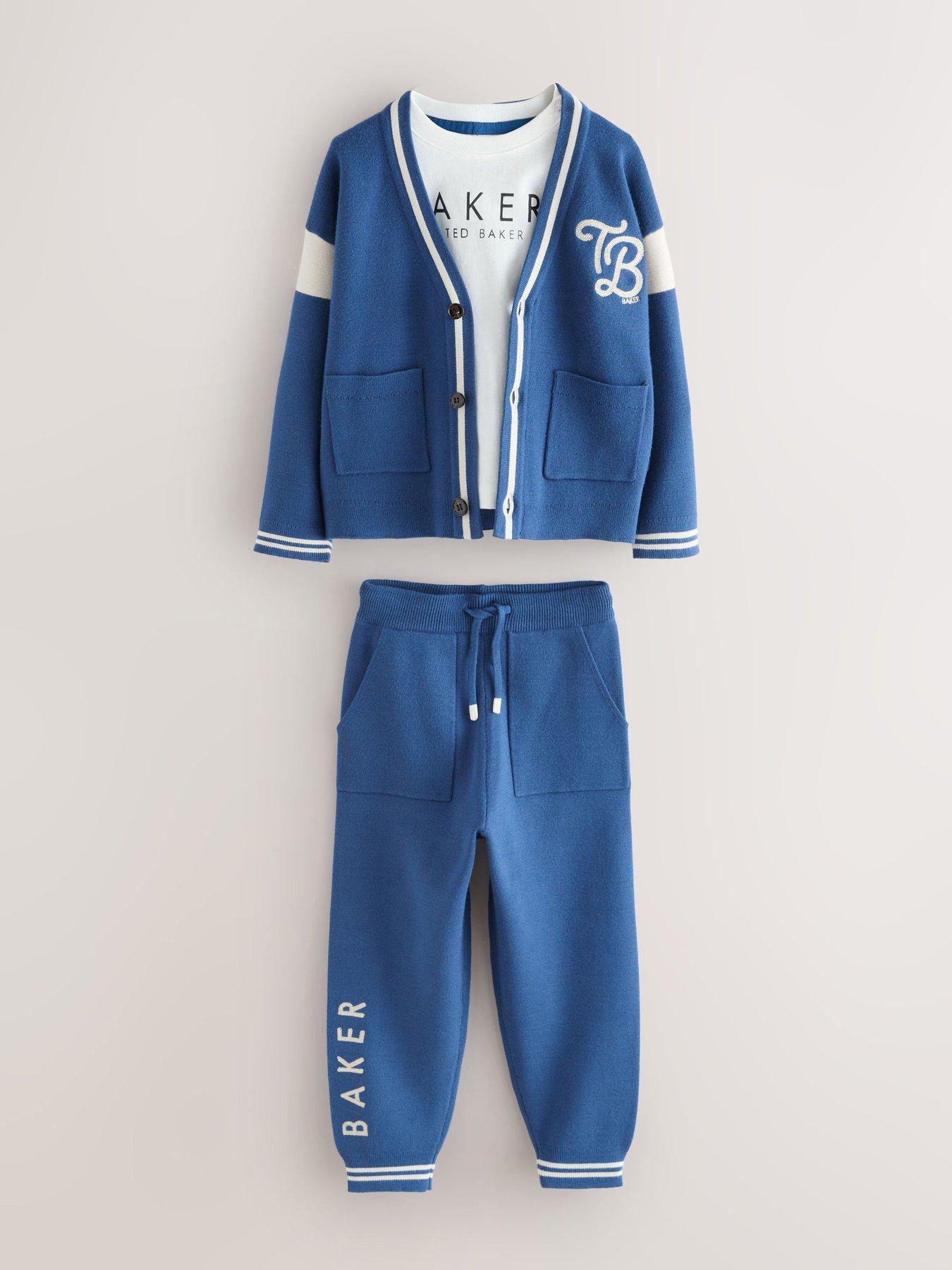Ted Baker Younger Boys Knit Top & Jogger Set - Blue
