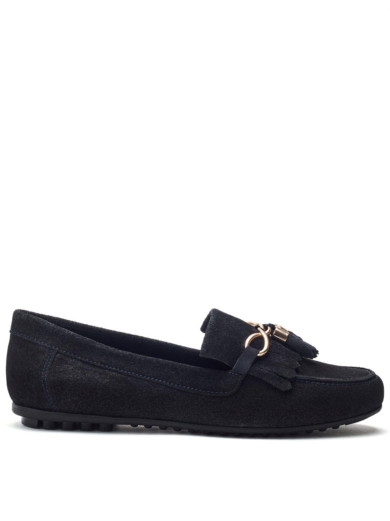 Moda In Pelle Essana Suede Loafer - Navy