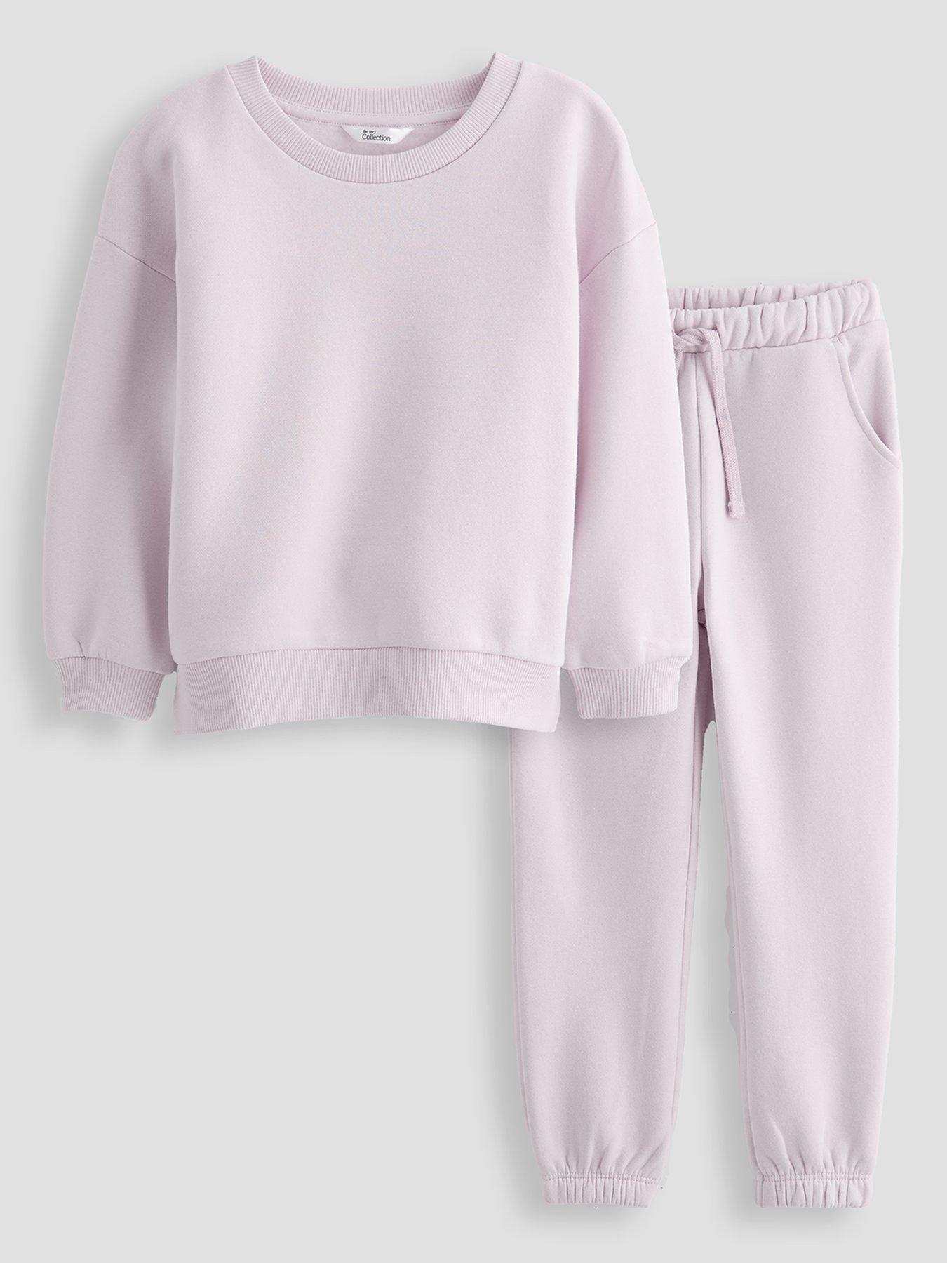 The Very Collection: Girls Sweatshirt and Joggers Set - Lilac