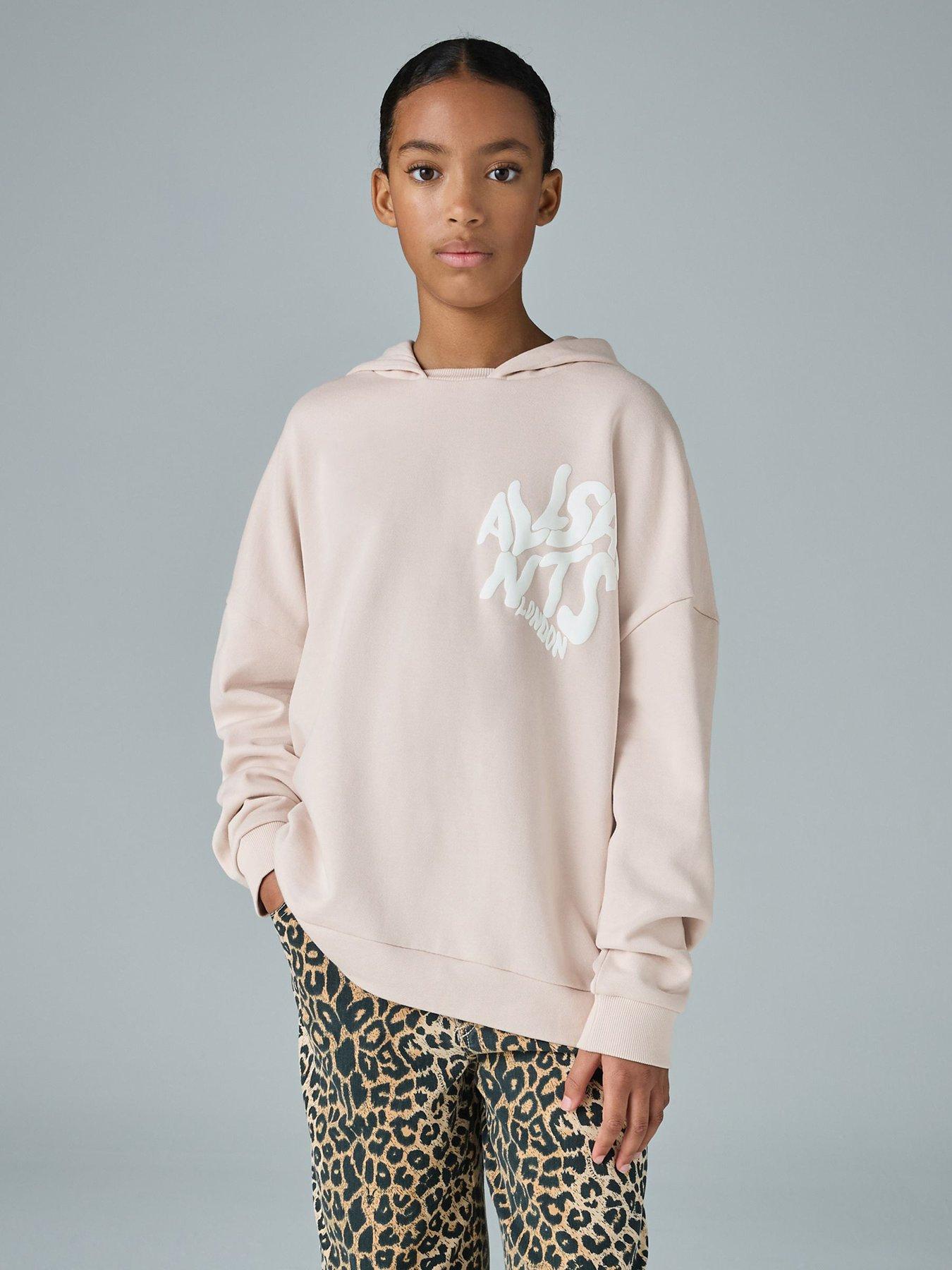 smALLSAINTS Older Girls Heart Hoodie - Pink
