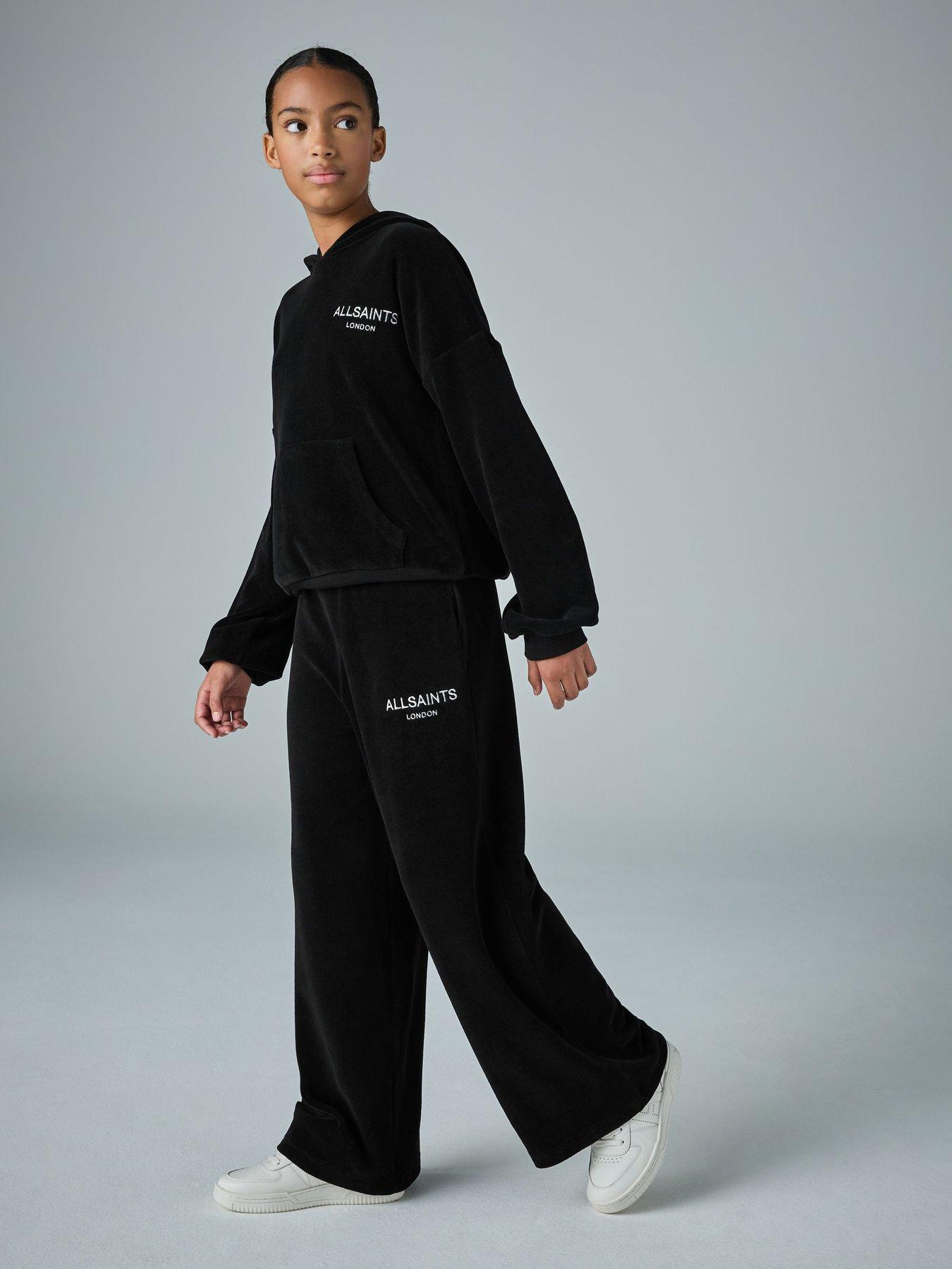 smALLSAINTS Older Girls Velour Hoodie Set - Black