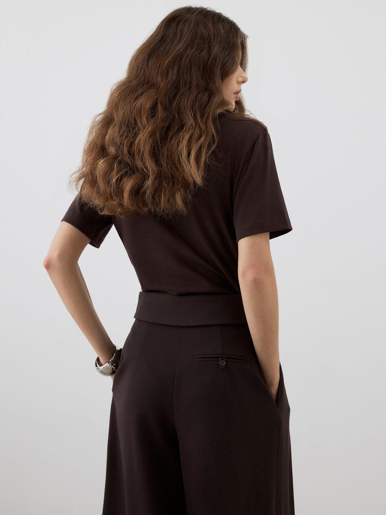 Body Noir River Island - Taille 8, Manches Longues En Viscose, Neuf Avec étiquettes
