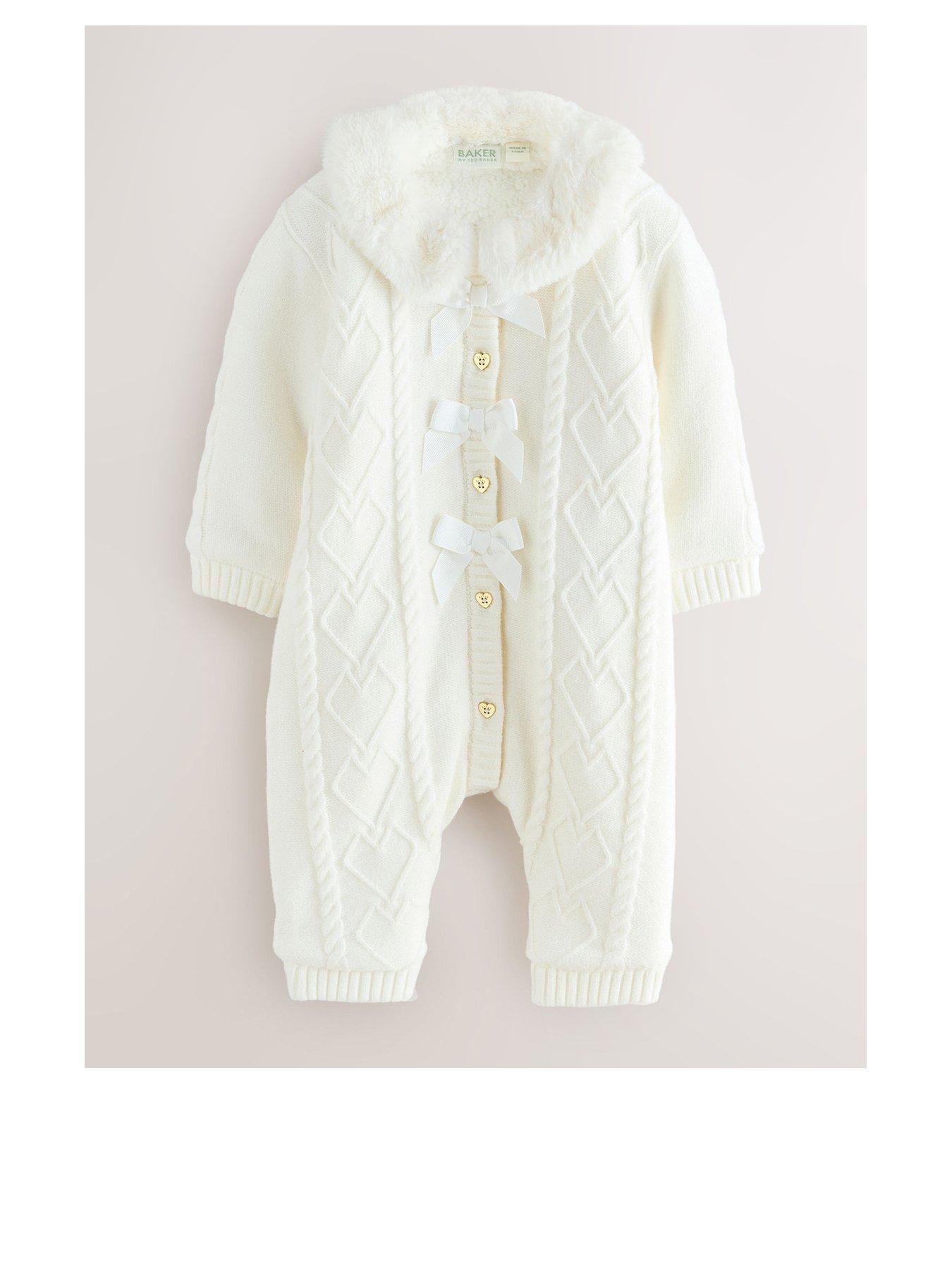 Ted Baker Baby Girls Knit Pramsuit - Pink