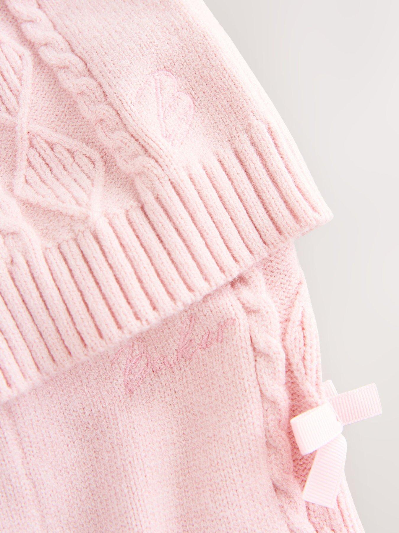 Image 3 of 6 of Ted Baker Baby Girls Knit Jumper &amp; Legging Set - Pink