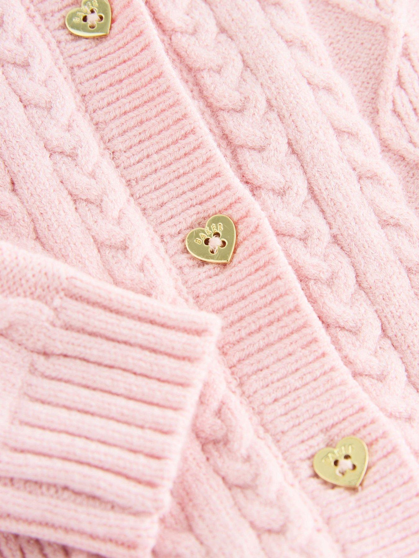 Image 4 of 6 of Ted Baker Baby Girls Knit Jumper &amp; Legging Set - Pink