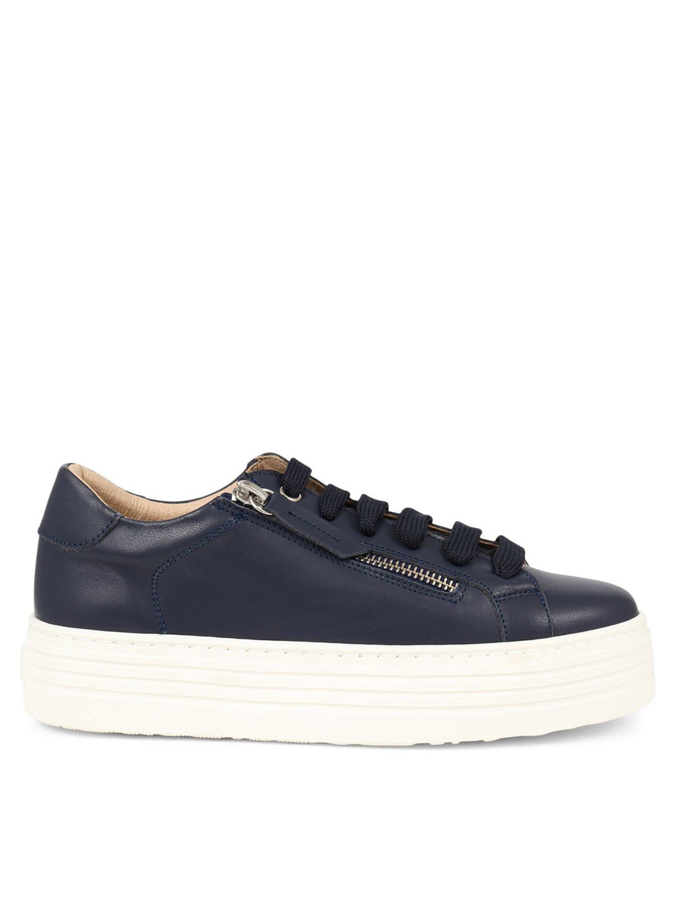 Jones Bootmaker Amalia Flatform Trainer - Navy