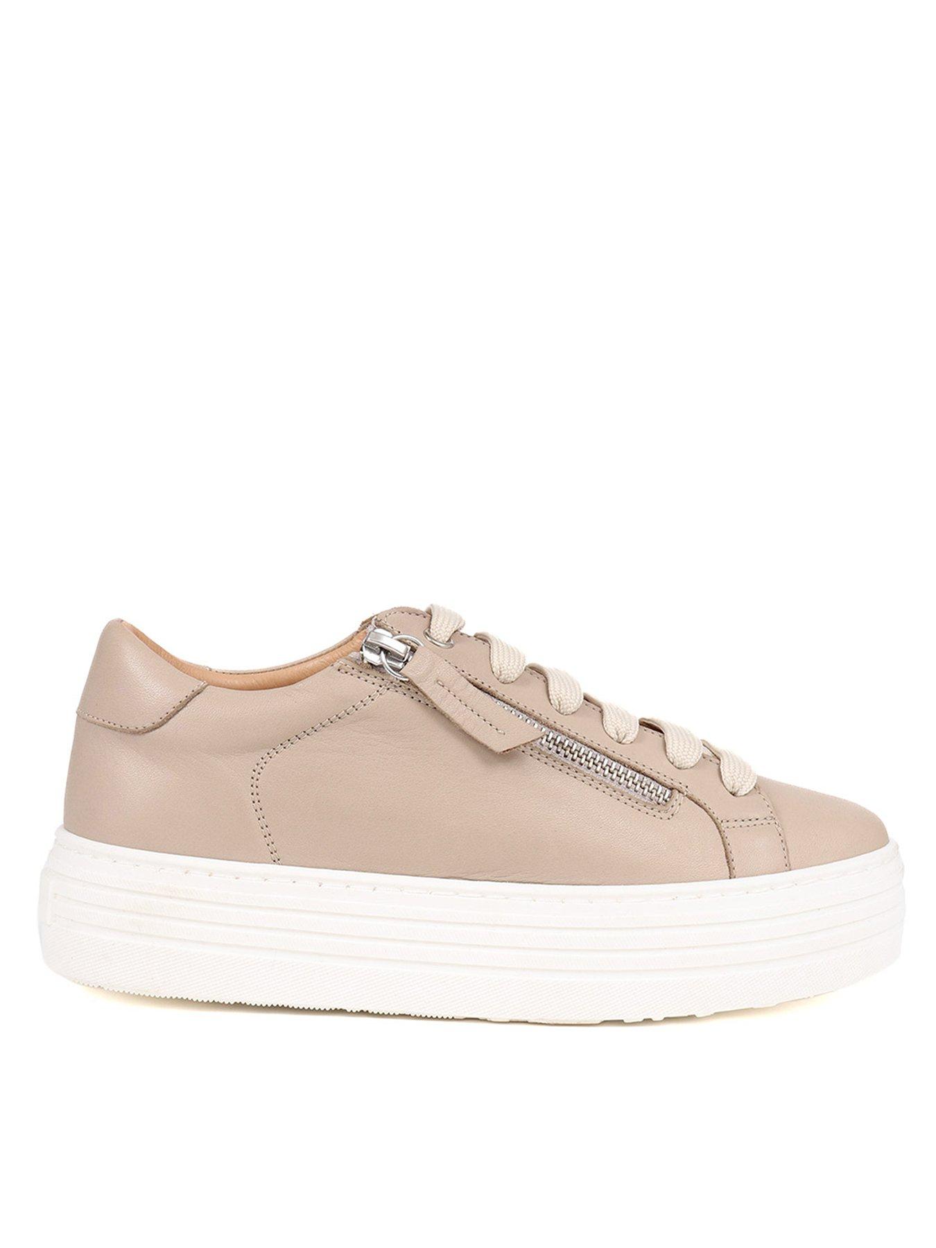 Jones Bootmaker Amalia Flatform Trainer - Stone