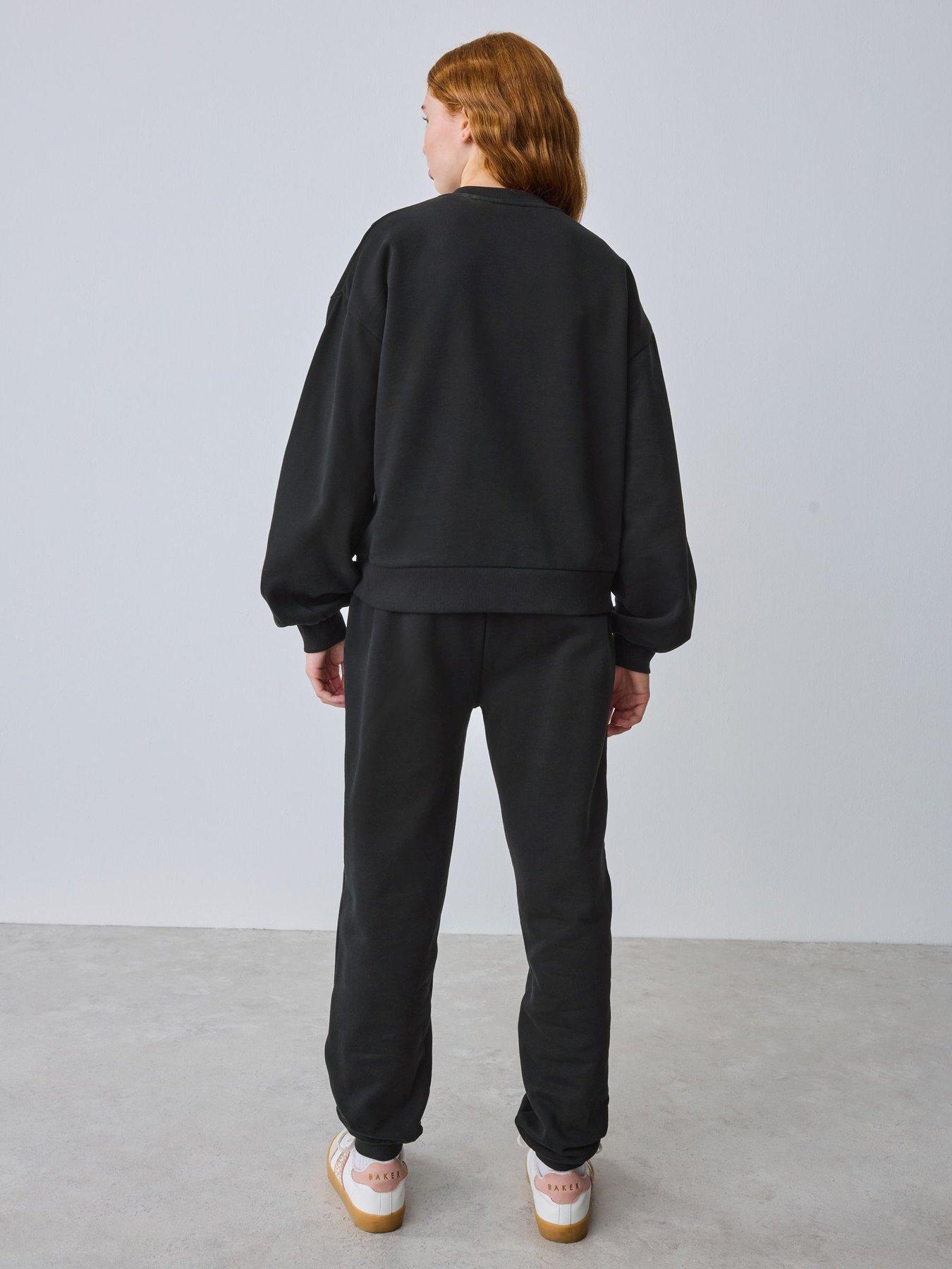 Image 2 of 6 of Ted Baker Older Girls Logo Sweat Set - Black