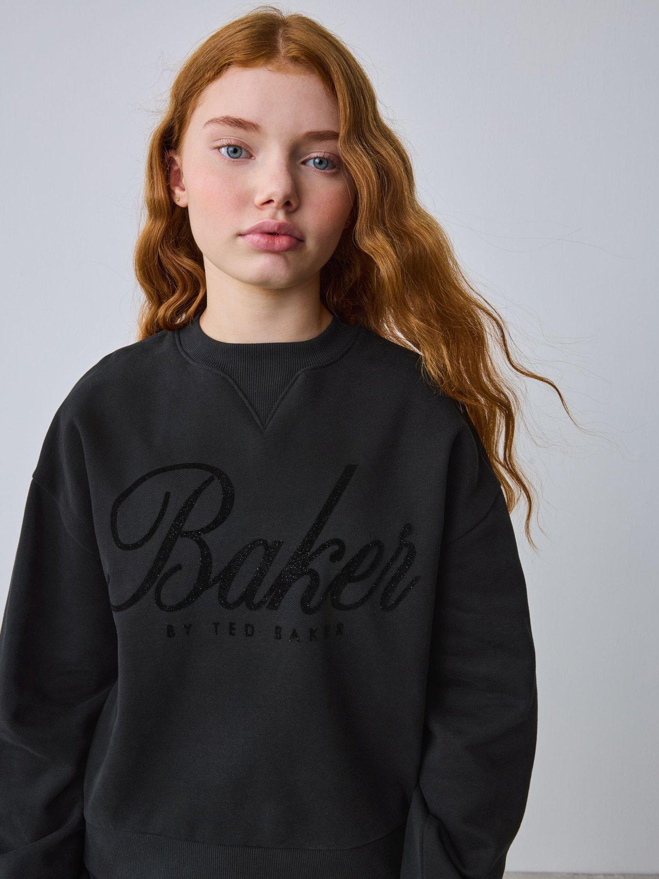 Image 3 of 6 of Ted Baker Older Girls Logo Sweat Set - Black