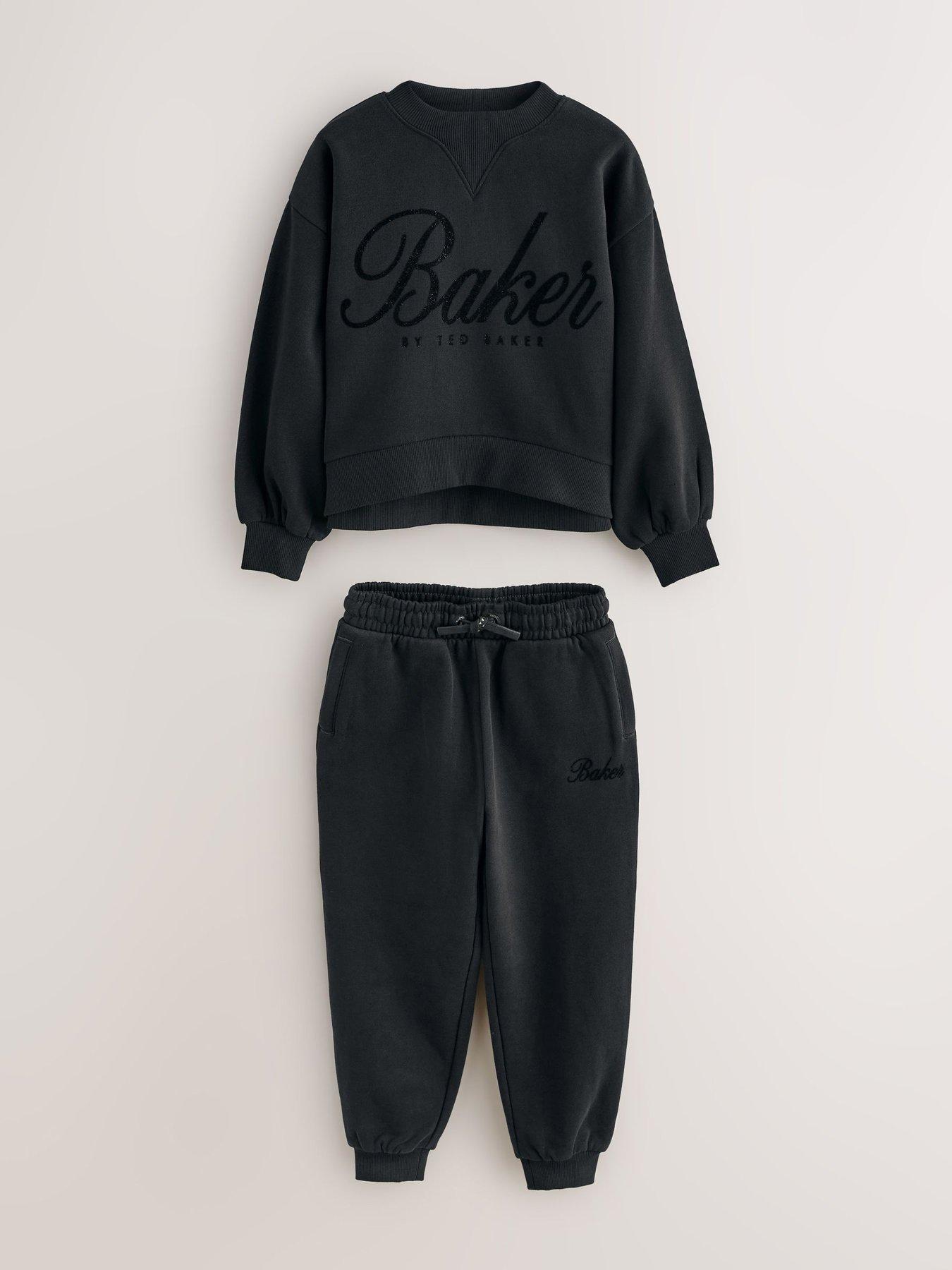 Image 5 of 6 of Ted Baker Older Girls Logo Sweat Set - Black