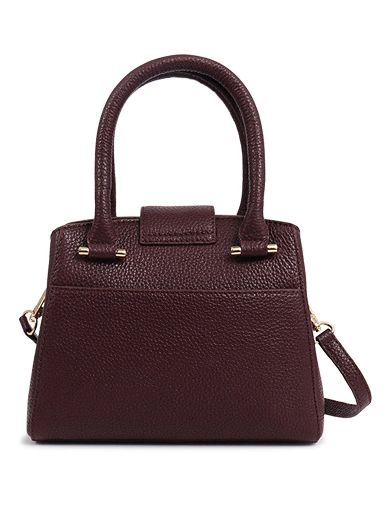 Image 3 of 4 of Jones Bootmaker Whimsy Leather Shoulder Bag - Burgundy