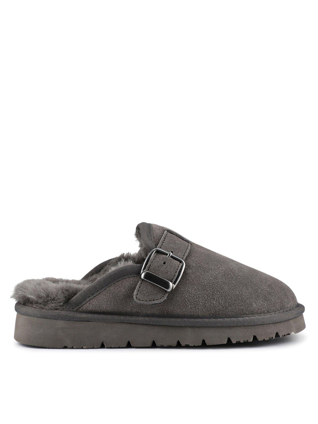 Jones The Bootmaker Fiora Lined Mule - Grey