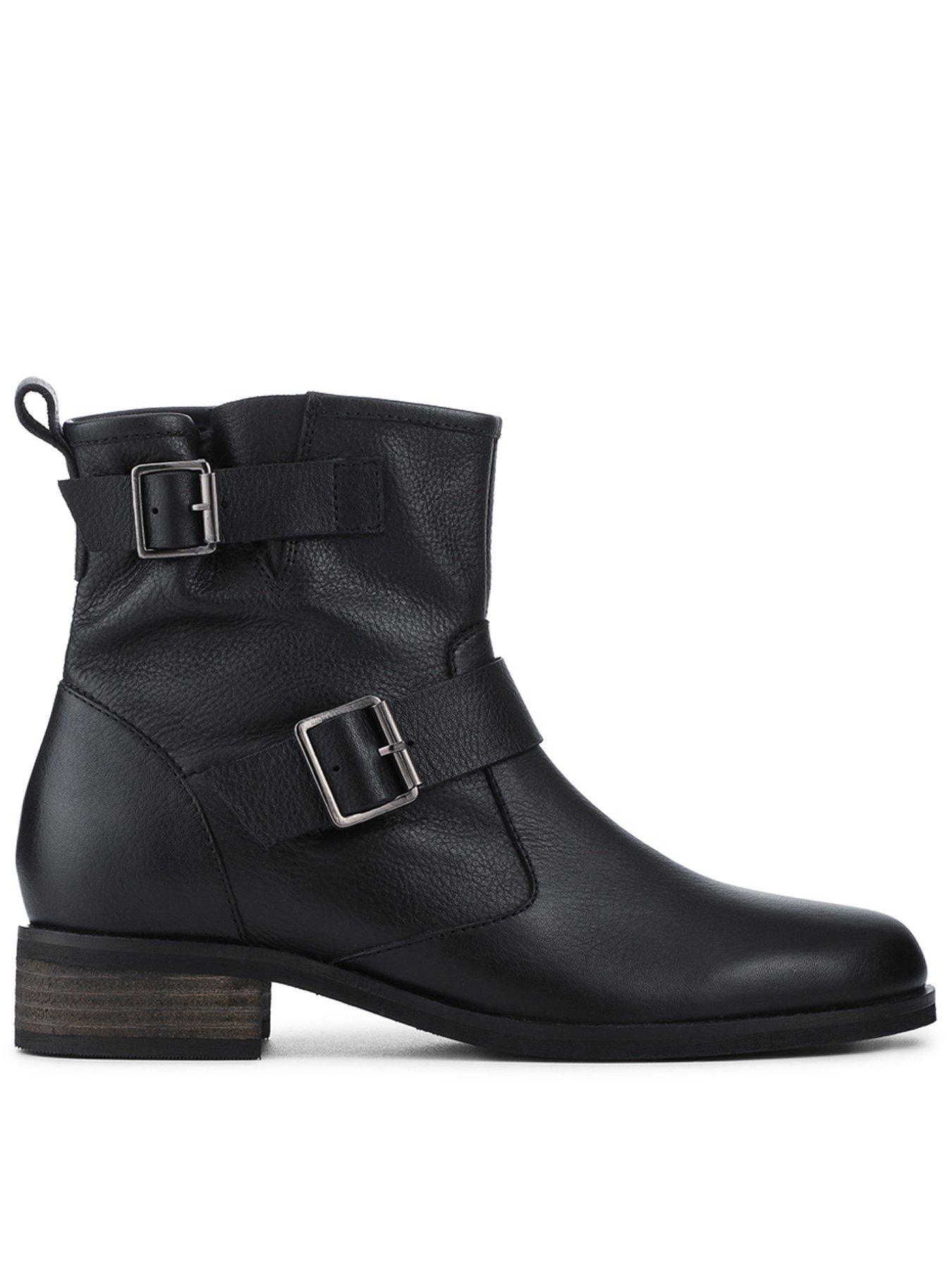 Jones Bootmaker Maribel Buckle Ankle Boot, Black, Size 4, Women