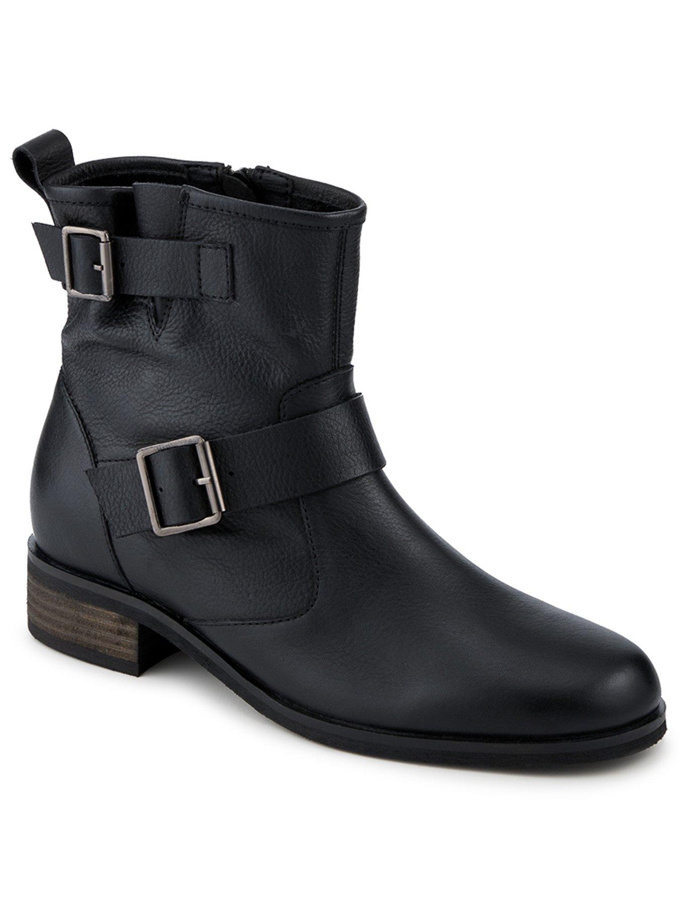Image 2 of 5 of Jones Bootmaker Maribel Buckle Ankle Boot - Black