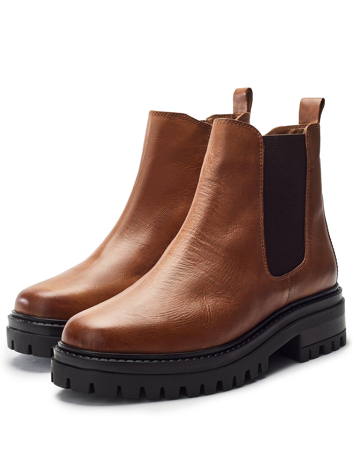 Moda In Pelle Odasia Leather Chelsea Boots Tan Very