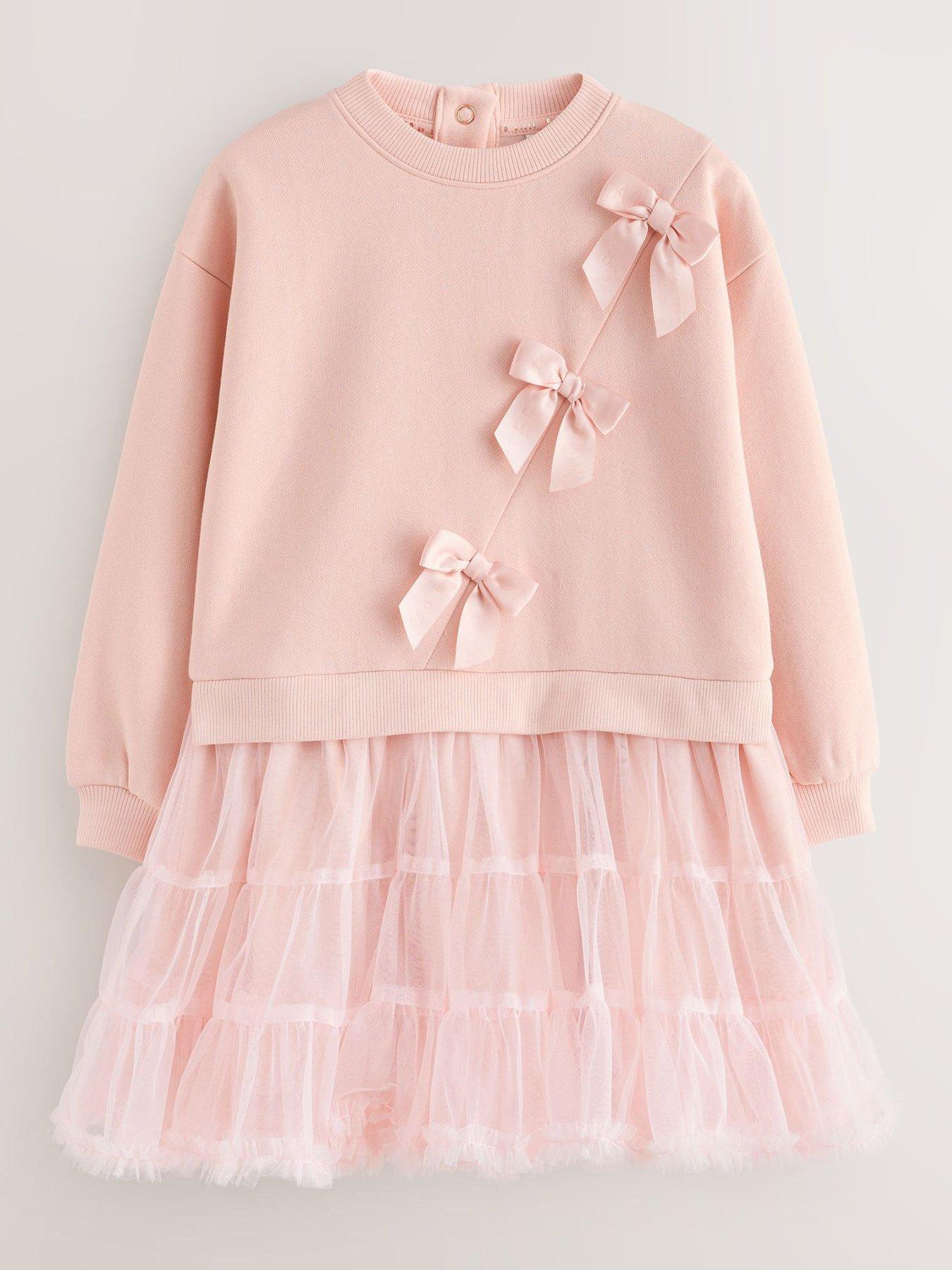 Ted Baker Older Girls Mock Bow Dress - Pink