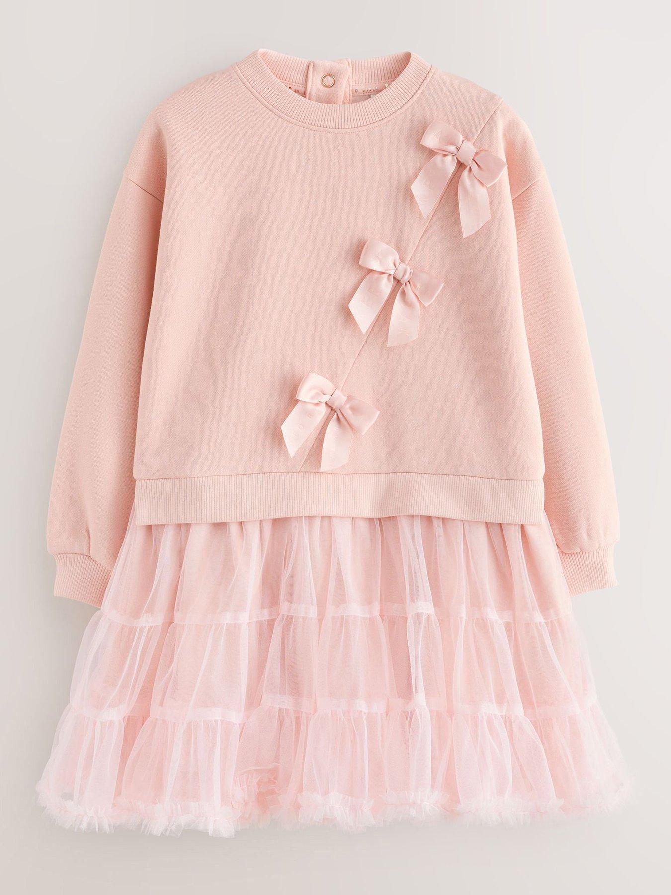 Ted Baker Older Girls Mock Bow Dress - Pink