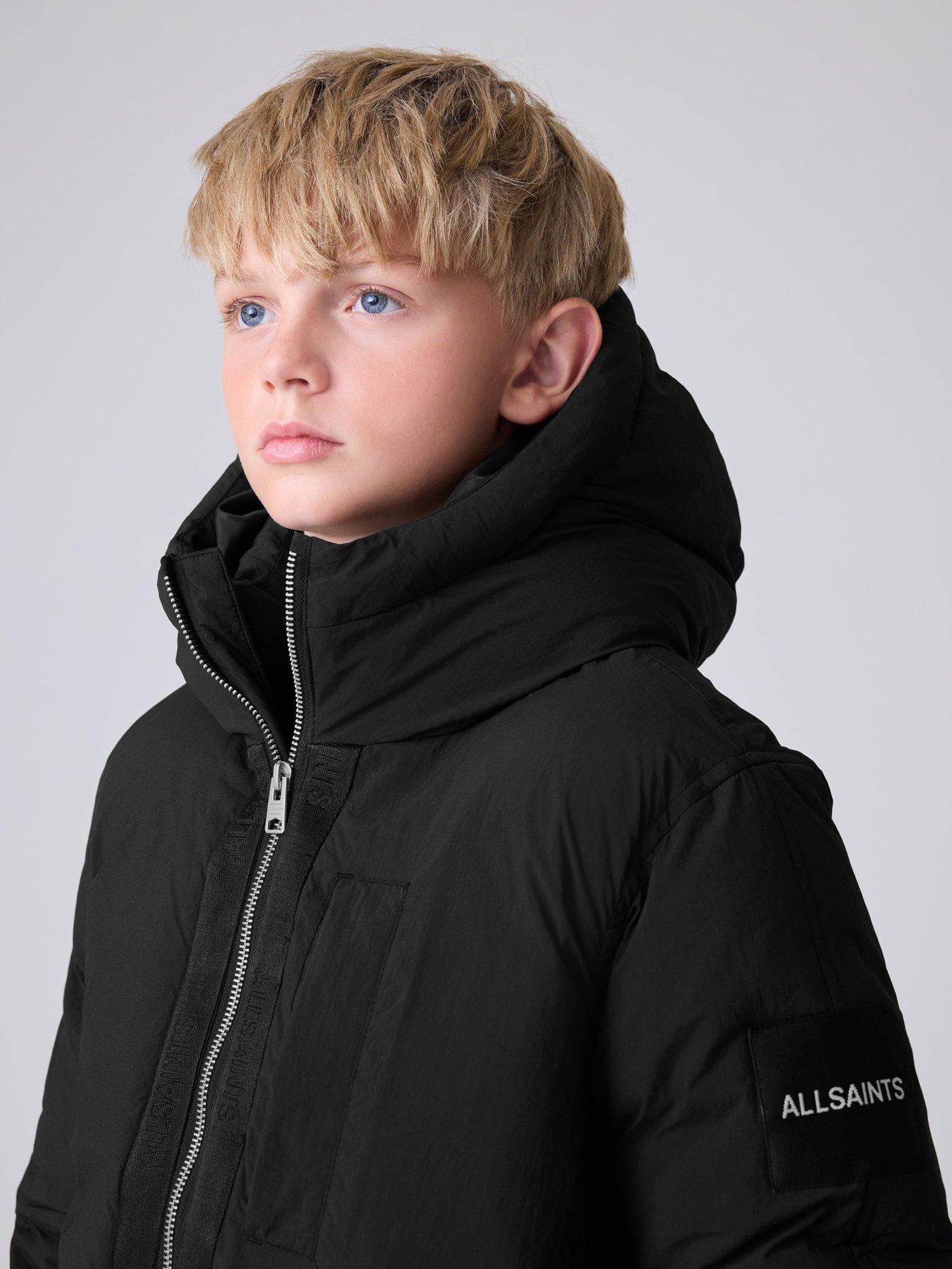 smALLSAINTS Older Boys Tierra Longline Coat - Black