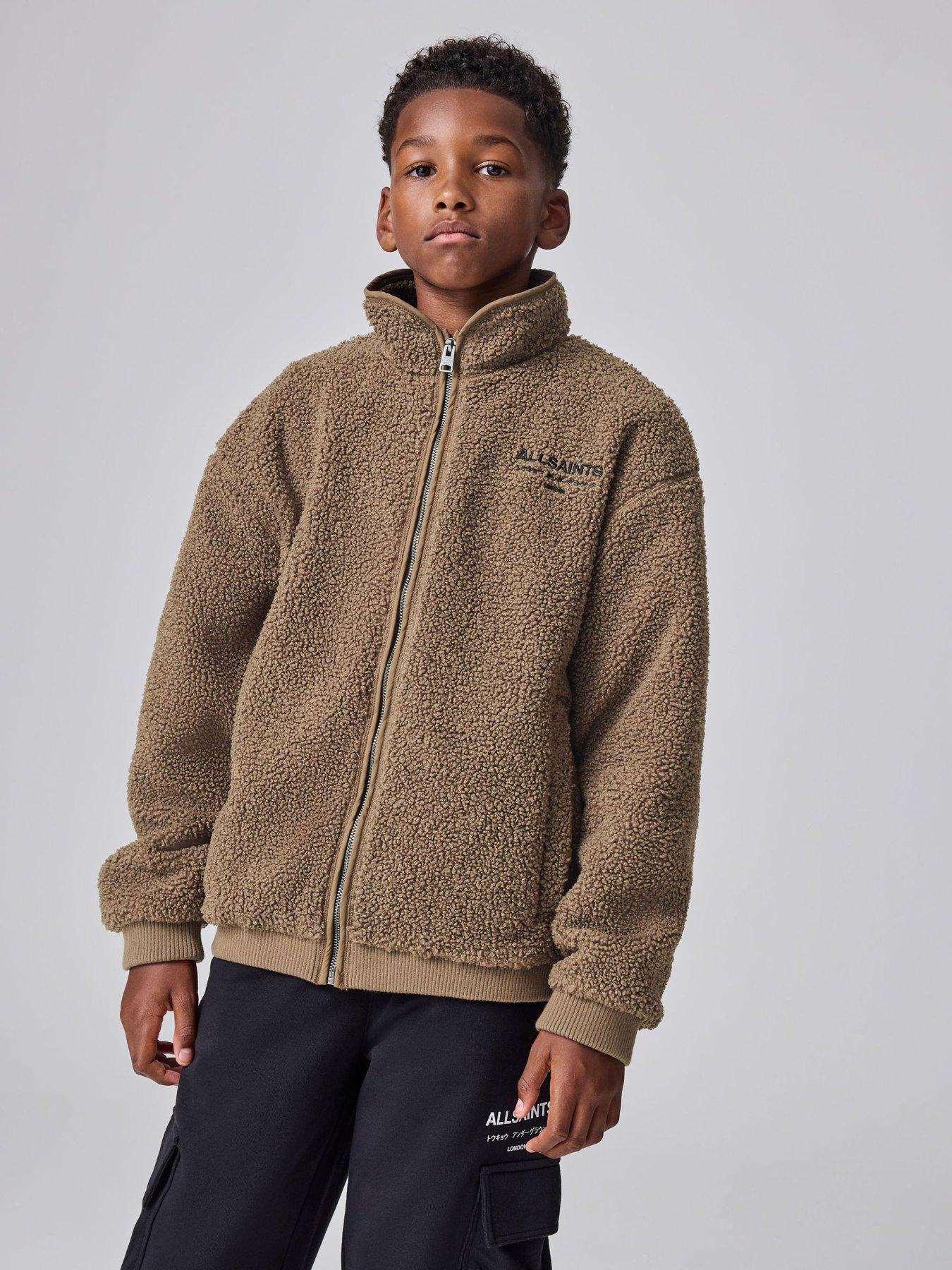 smALLSAINTS Older Boys Zip Fleece - Brown