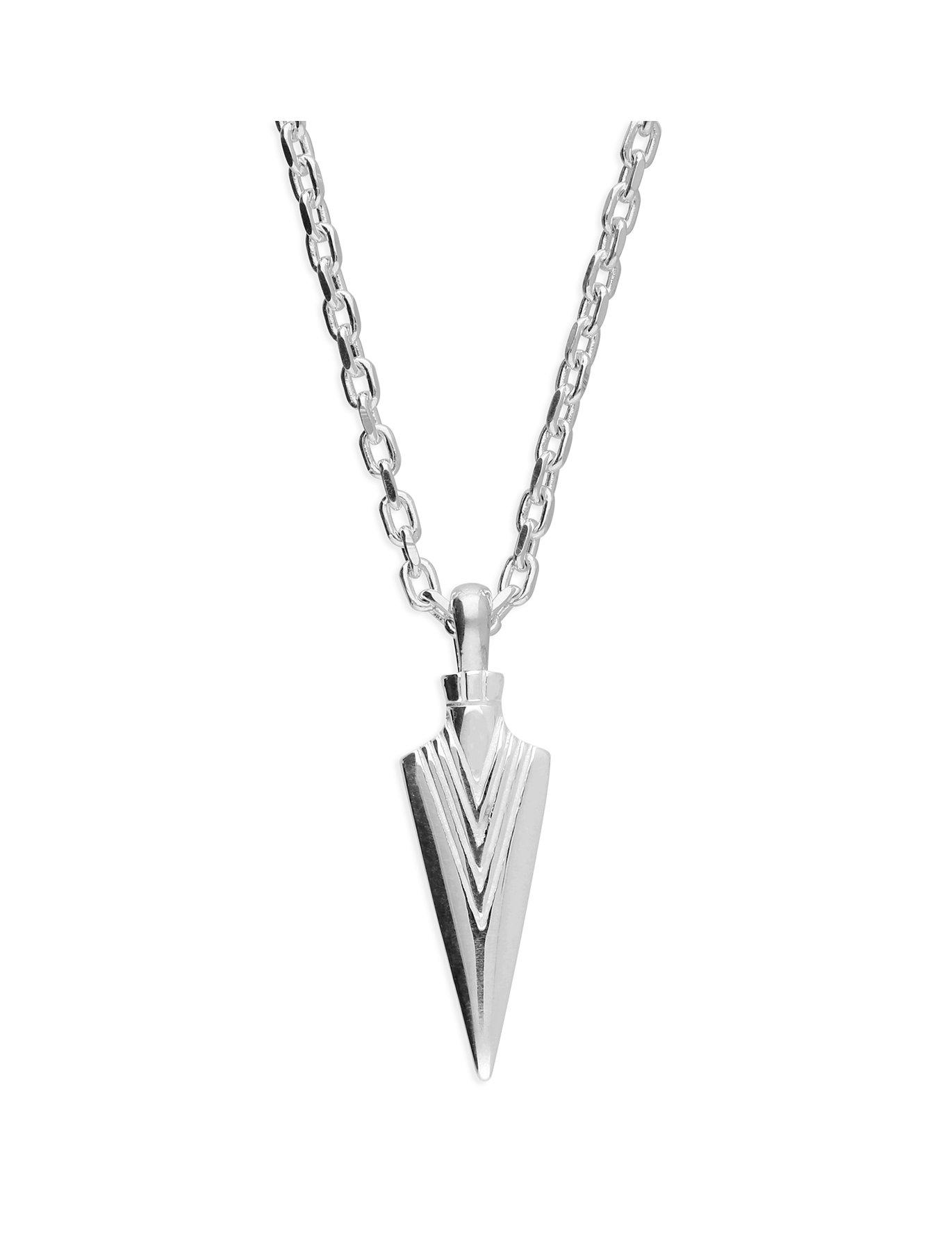 H. Samuel Sterling Silver Arrow Pendant Necklace
