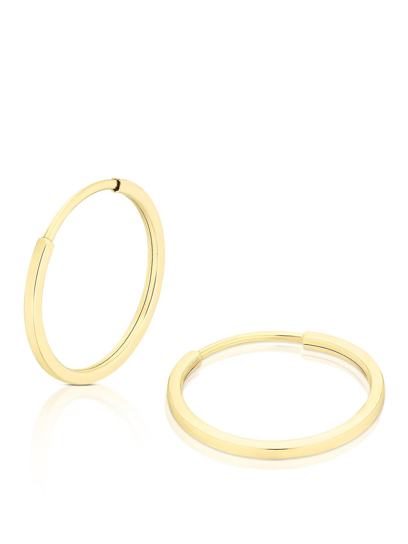ernest-jones-9ct-gold-sleeper-hoops-12mm-one-colour