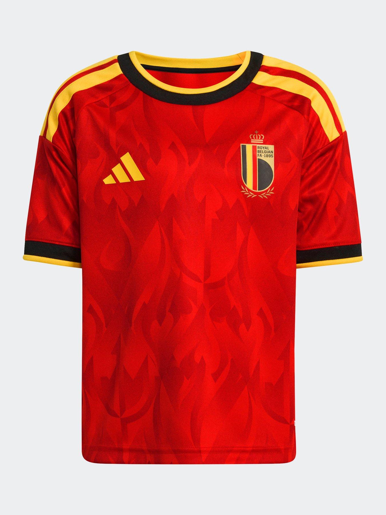 adidas Junior Belgium Replica 26 Home Football Mini Kit - Red | Very