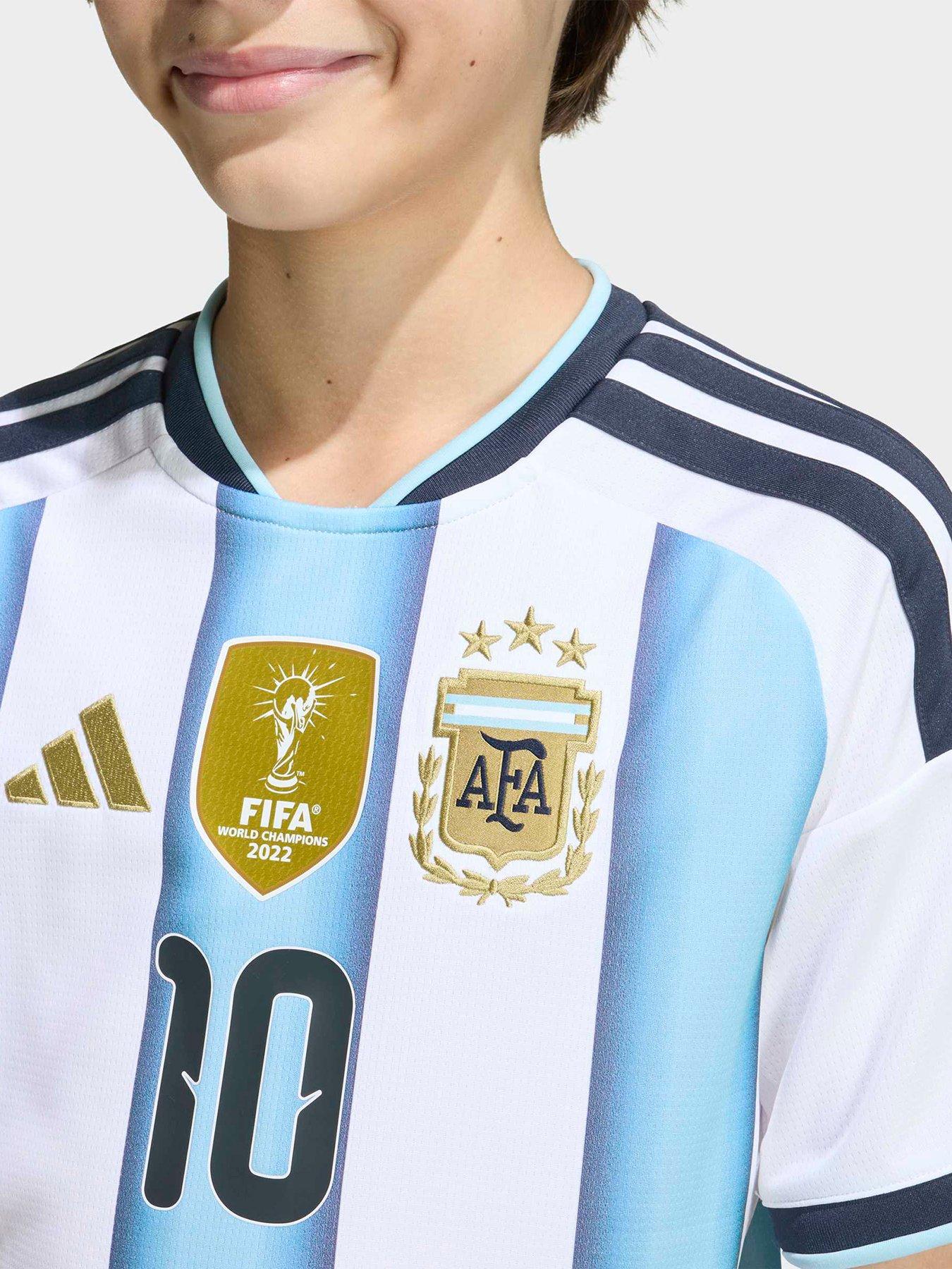 adidas Junior Argentina Replica 26 Home Messi 10 Football Shirt