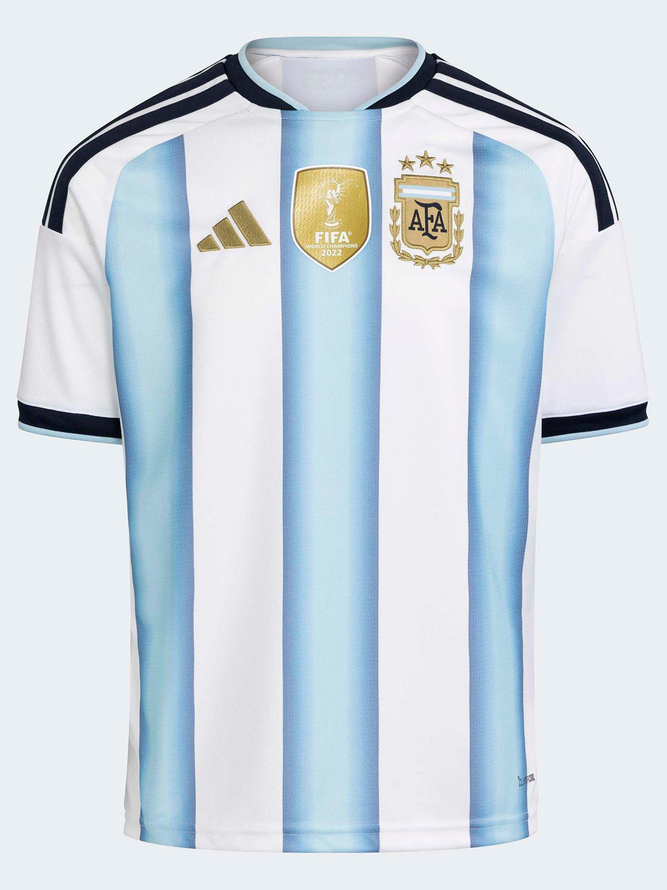 adidas Junior Argentina Replica 26 Home Football Shirt - White | Very