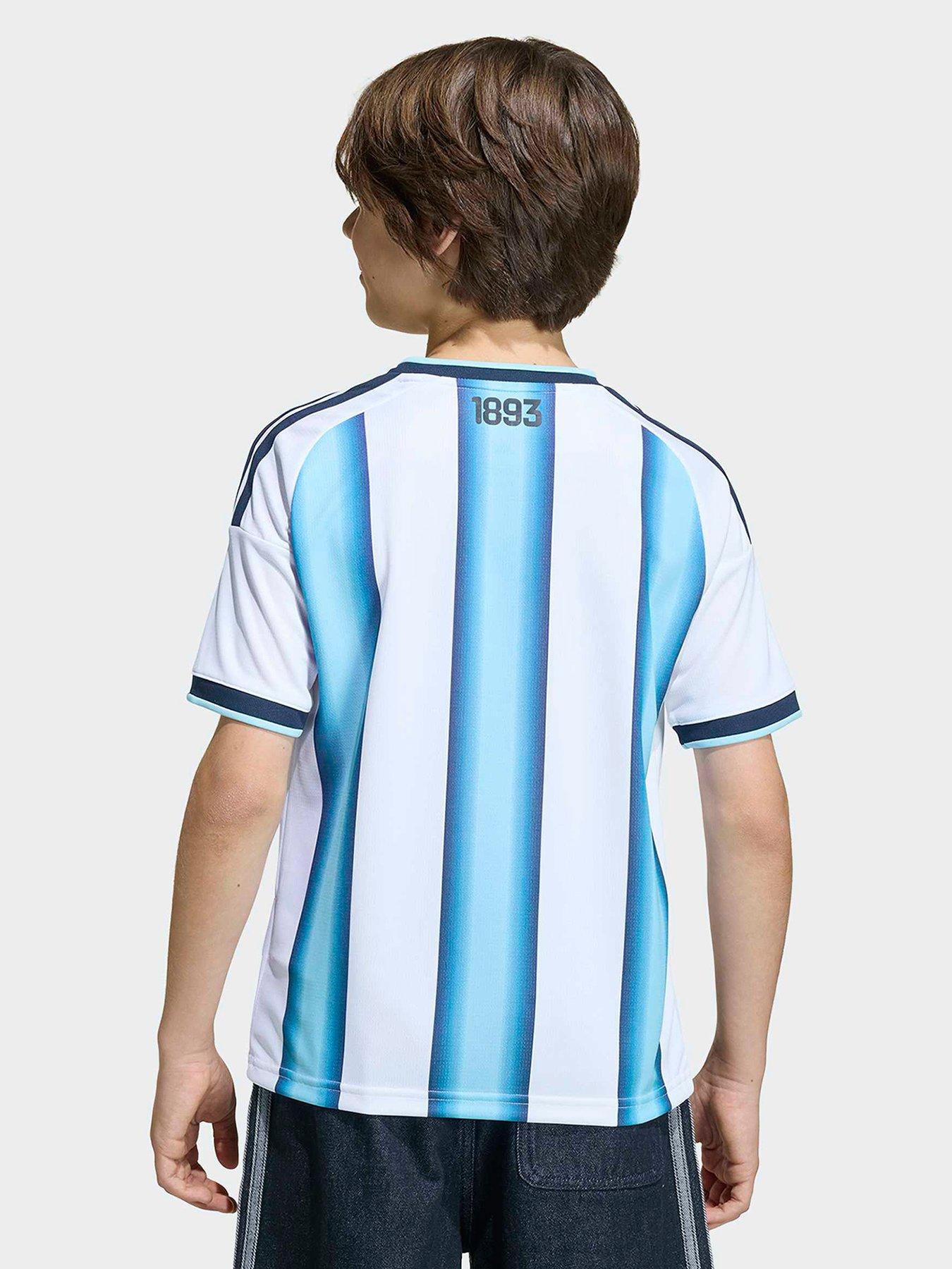 Image 3 of 5 of adidas Junior Argentina Replica 26 Home Football Shirt - White