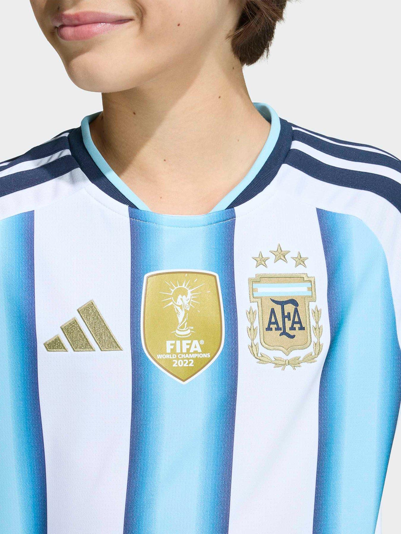 adidas Junior Argentina Replica 26 Home Football Shirt - White | Very