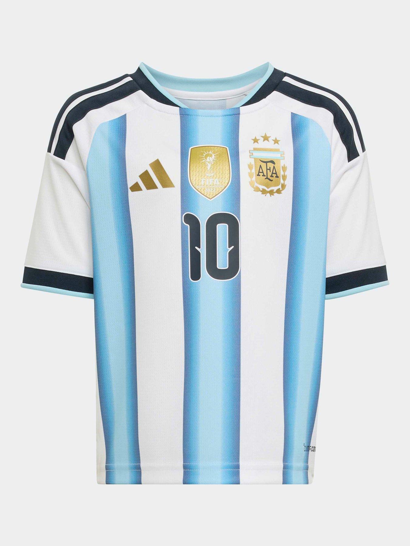 Image 2 of 3 of adidas Junior Argentina Replica 26 Home Mini Football Kit - White/blue