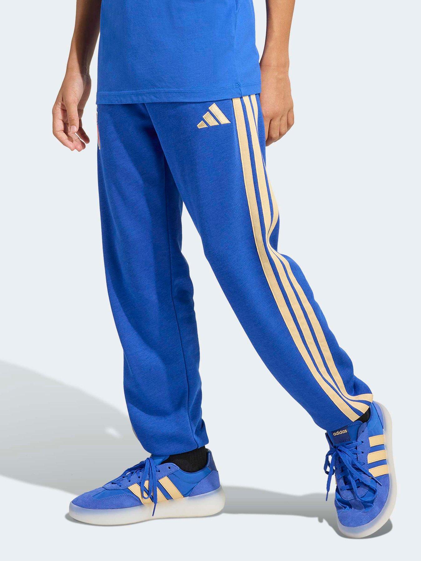 Adidas Junior Italy Dna Tracksuit Bottoms - Blue
