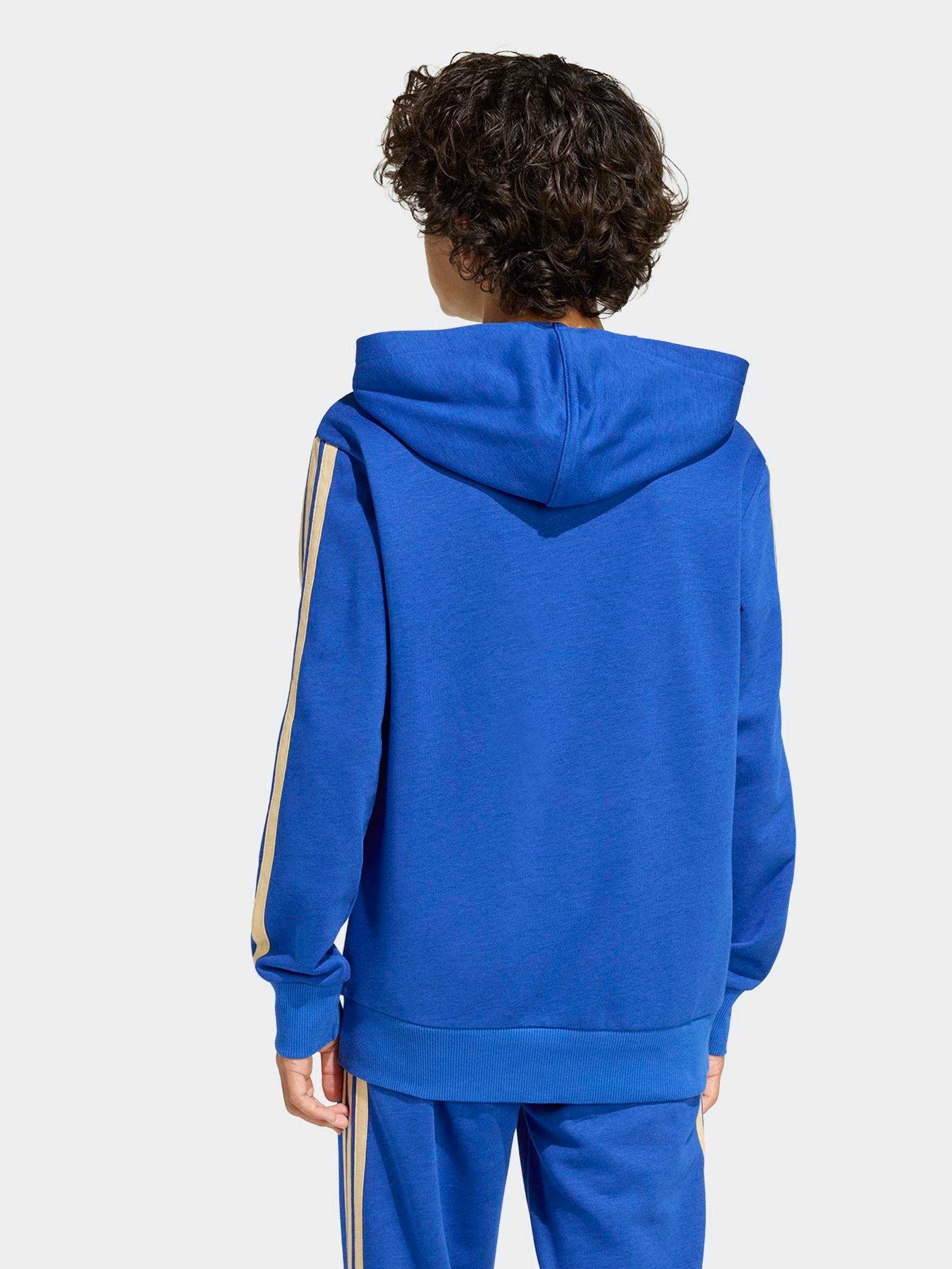Image 2 of 5 of adidas Junior Italy Dna Hoodie - Blue