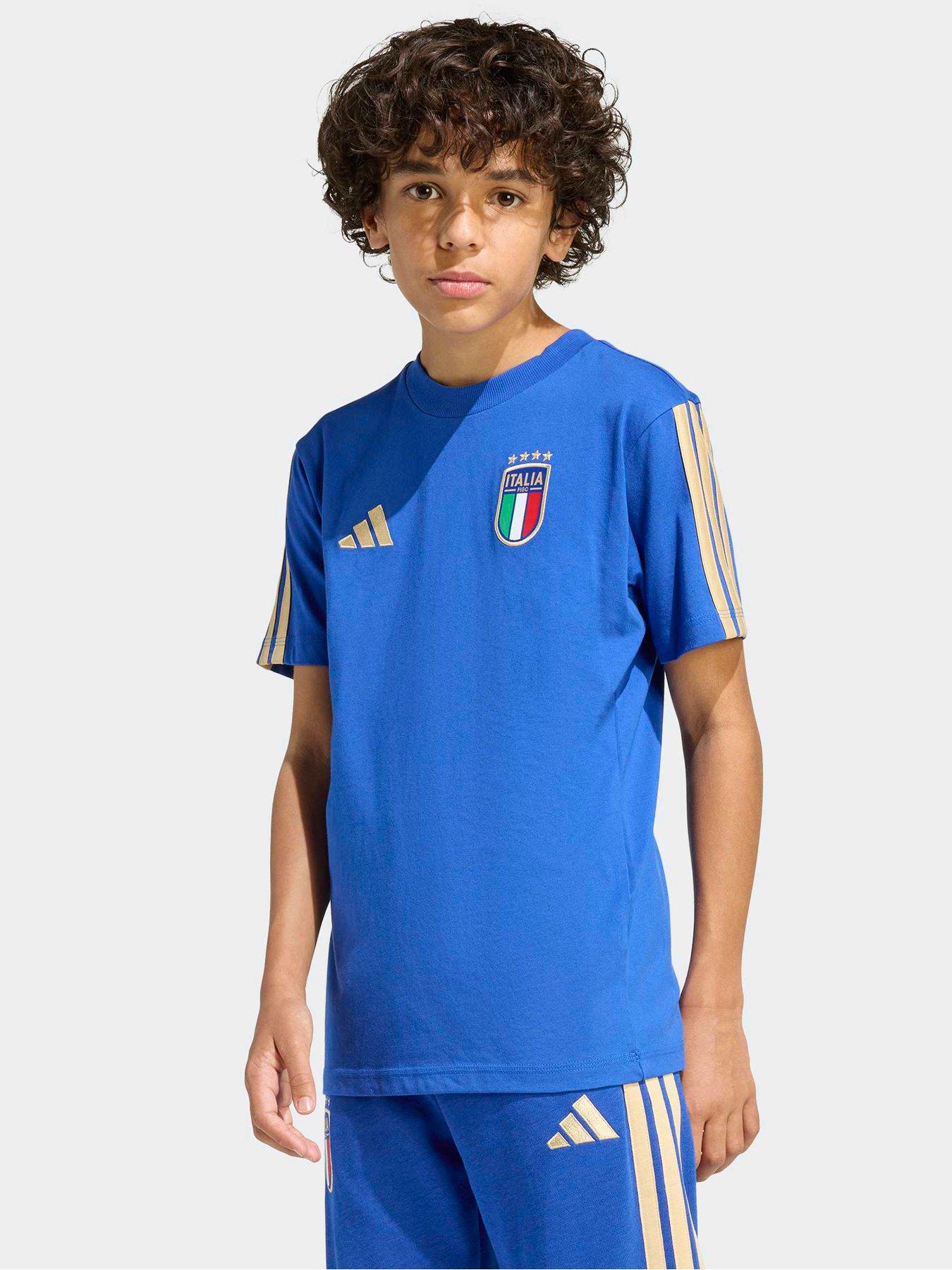 Adidas Junior Italy Dna T-Shirt - Blue