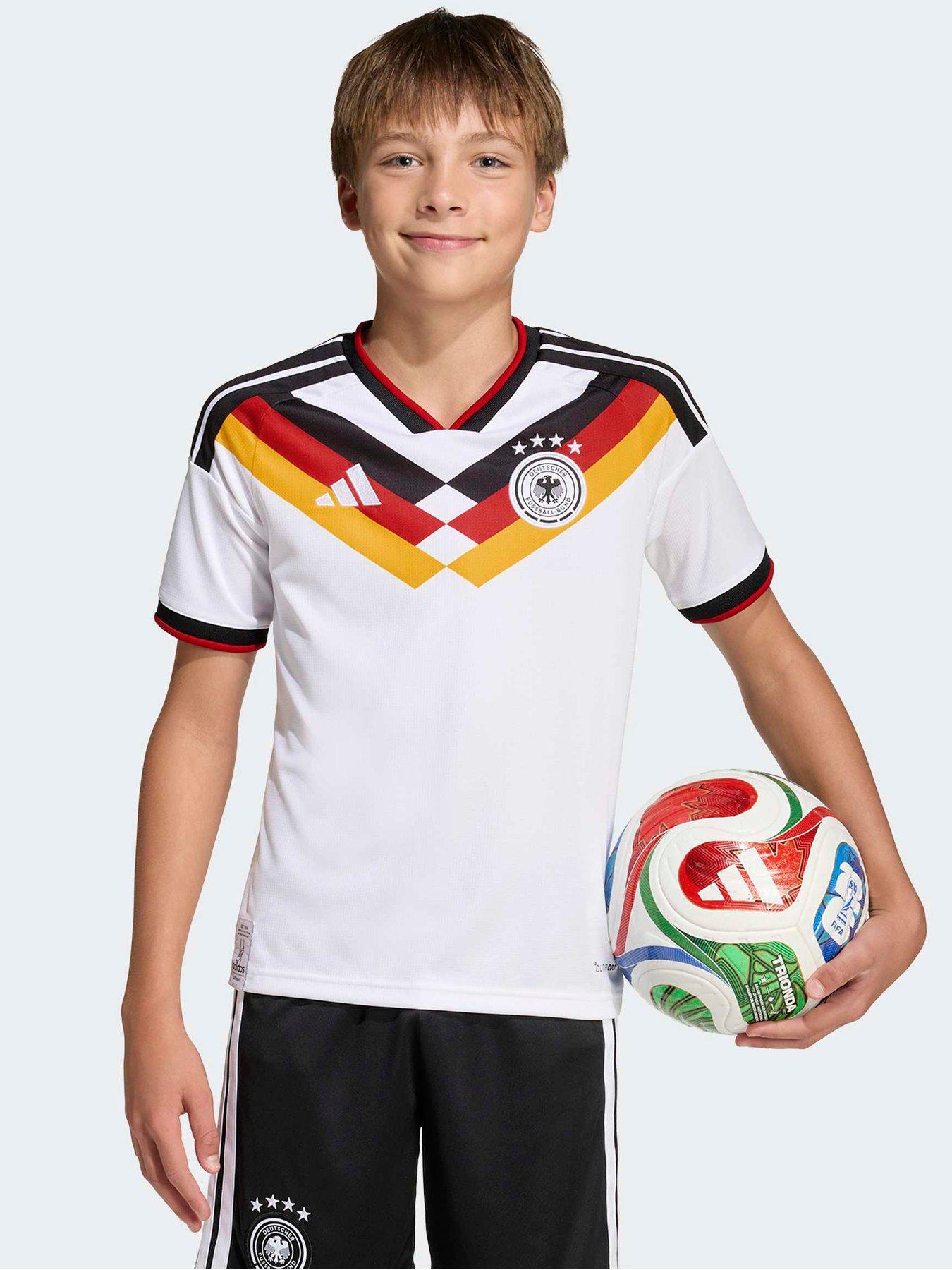 adidas Junior Germany Replica 26 Home Football Shirt - White