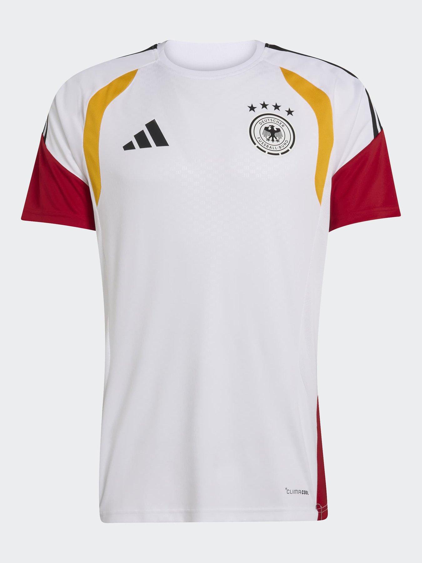 adidas Mens Germany 26 Tiro Training Shirt, White, Size 2Xl, Men