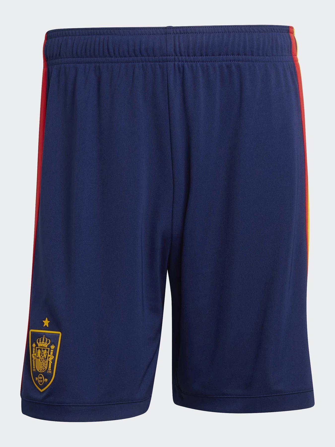 adidas Mens Spain Replica 26 Home Football Shorts, Dkblue, Size S, Men