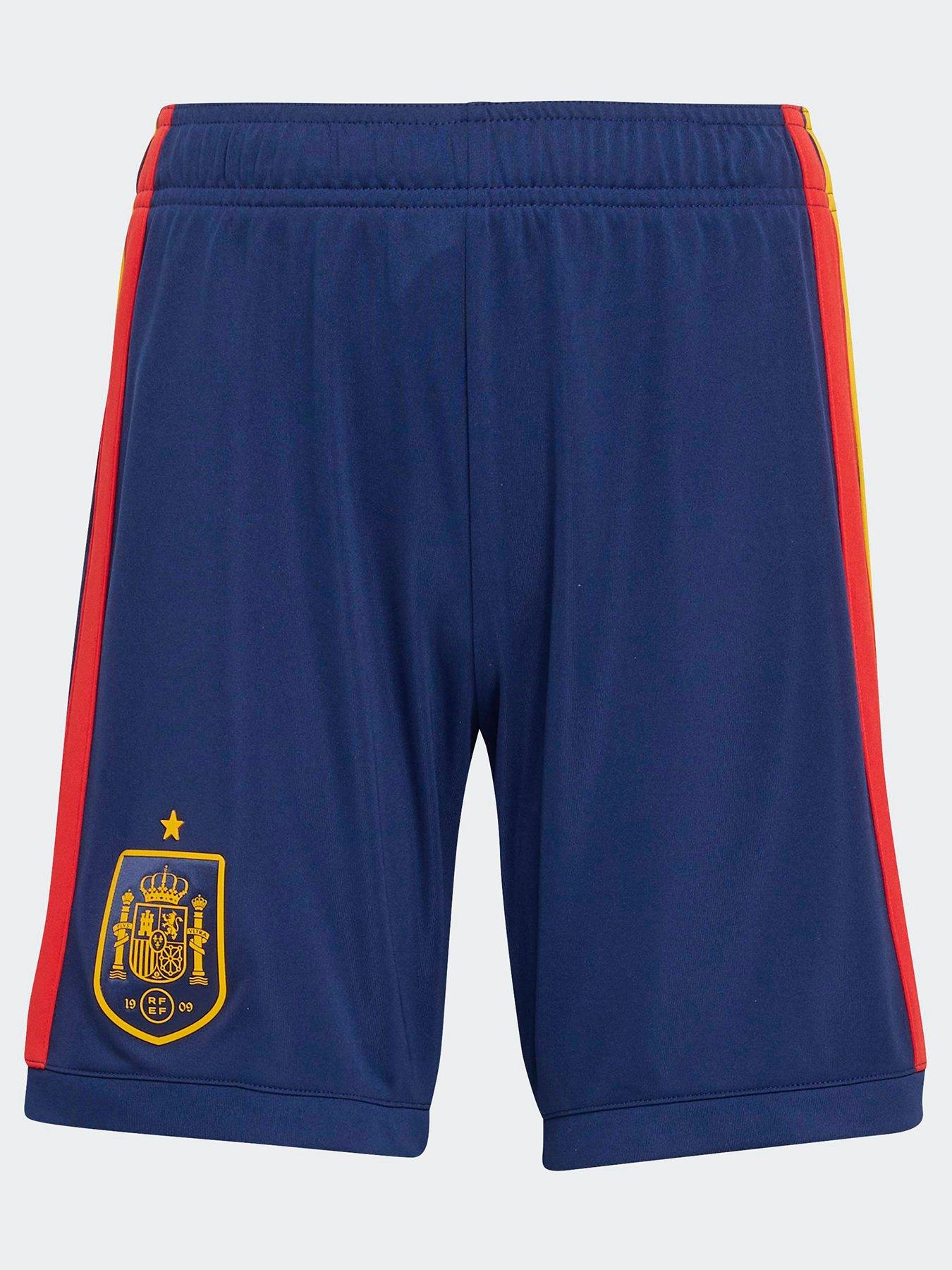 Adidas Junior Spain Replica 26 Home Football Shorts - Blue