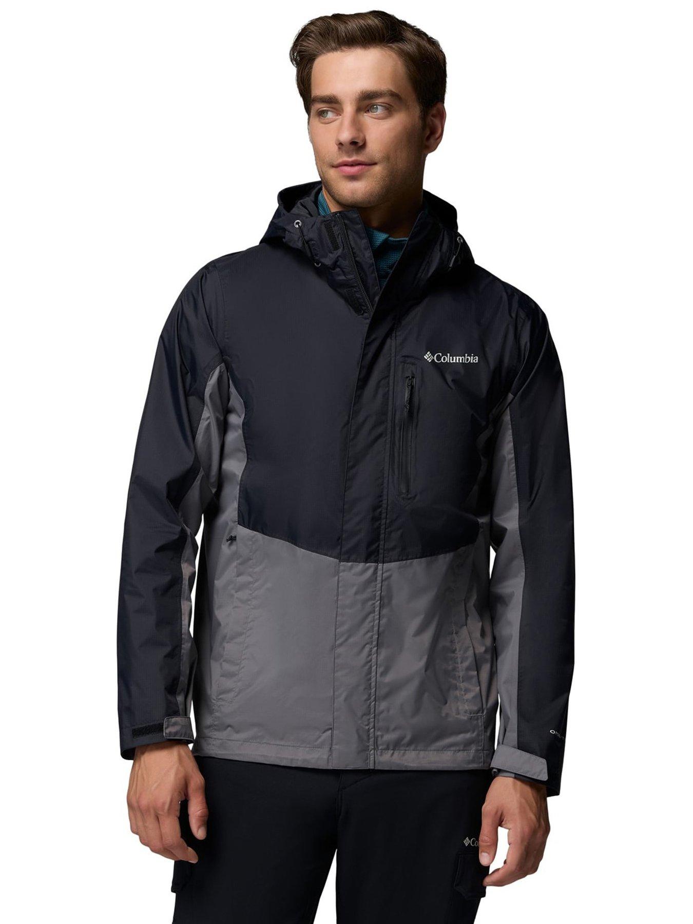 Columbia Mens Pouring Adventure Jacket Black Very