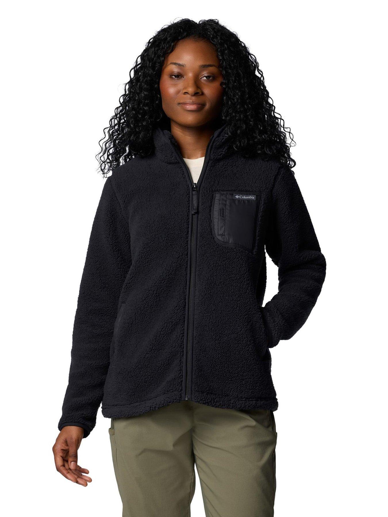 Columbia Womens West Bend Full Zip Fleece- Black
