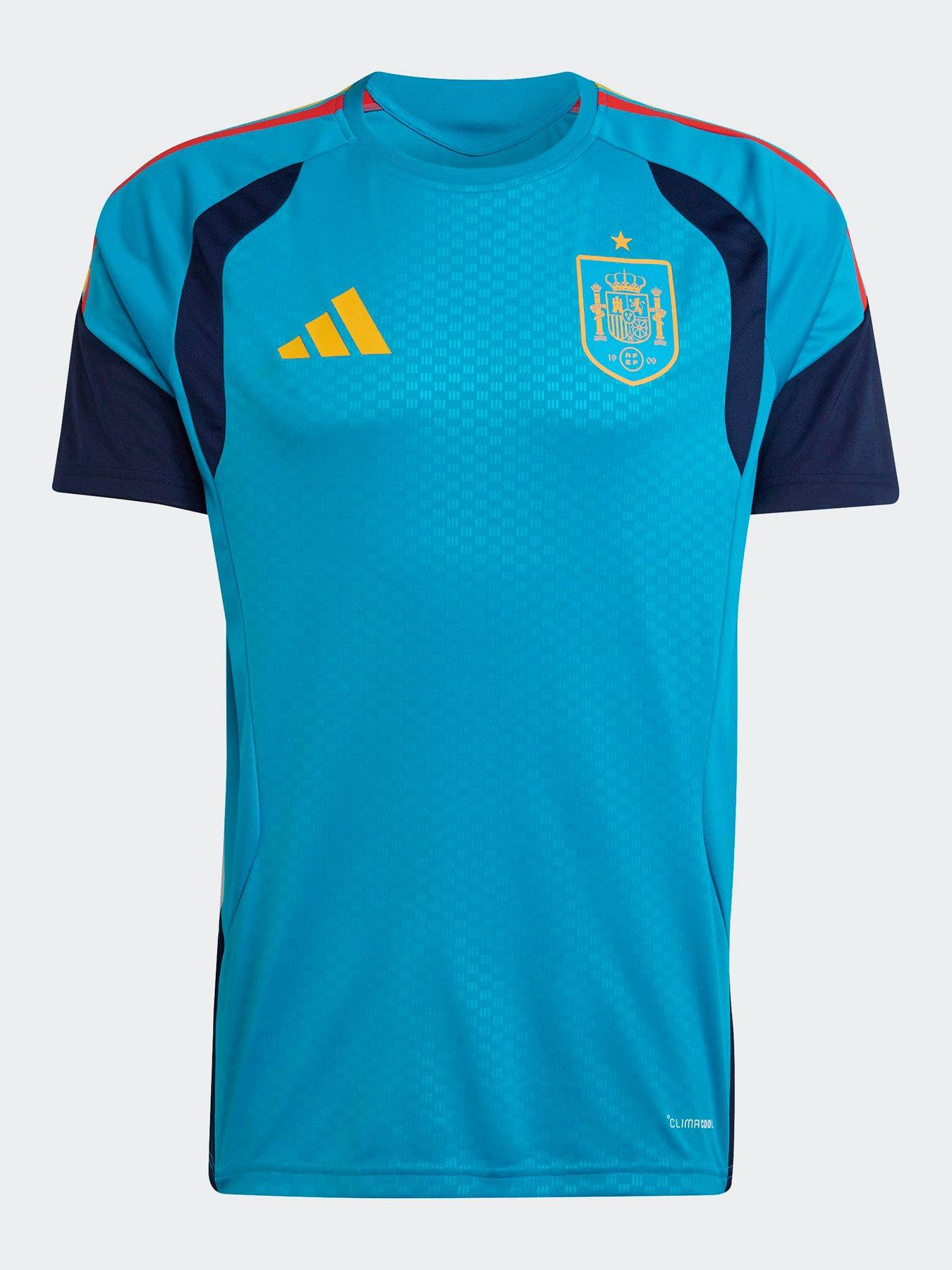 adidas Mens Spain 26 Tiro Training Shirt - Blue