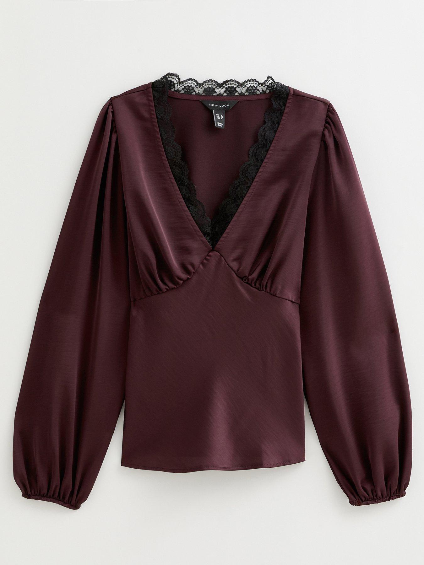 LIARIA KNIT BLOUSE (BURGUNDY)