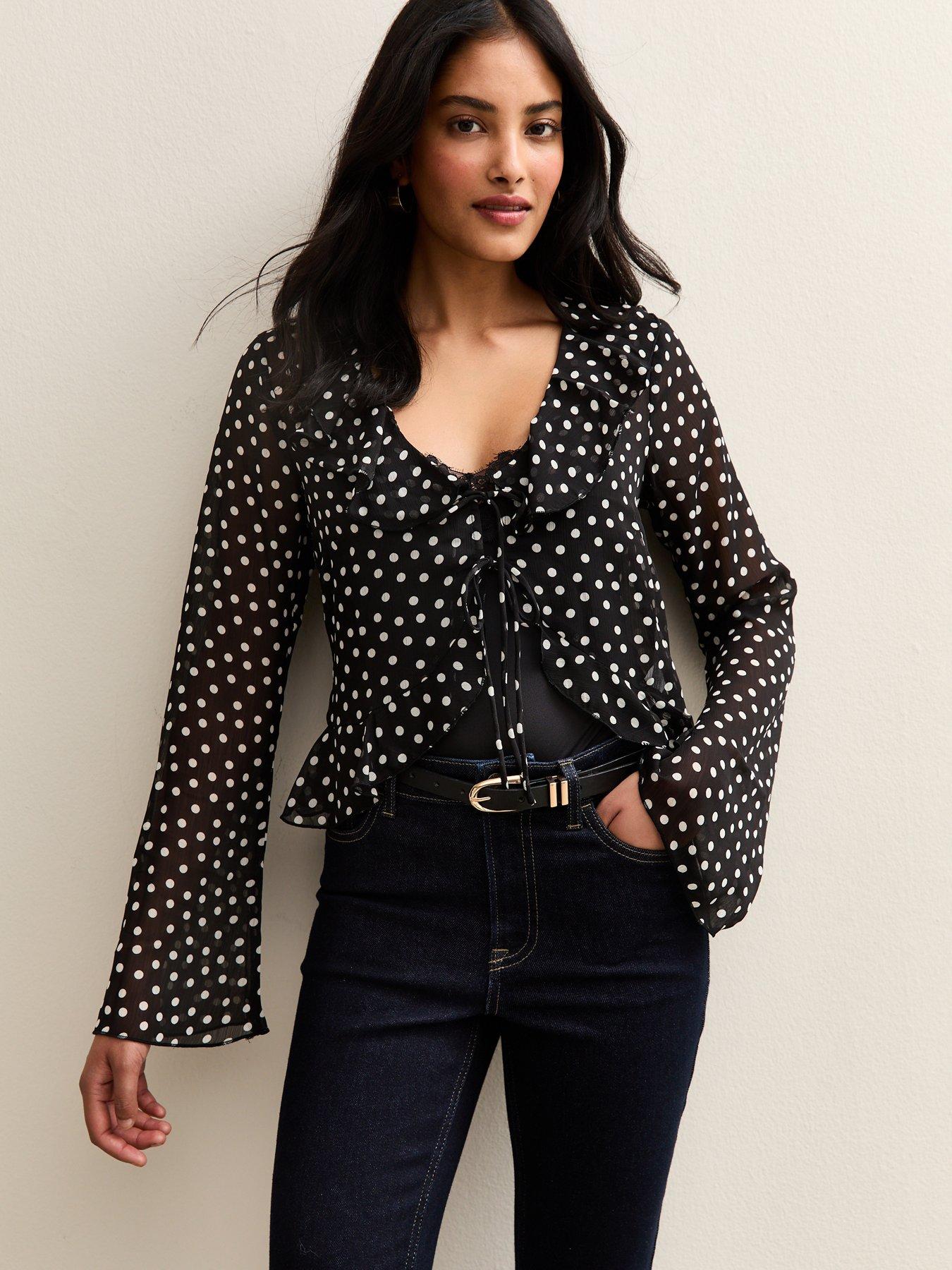TODAYFUL Openshoulder Jacquard Blouse TODAYFUL - TODAYFUL 