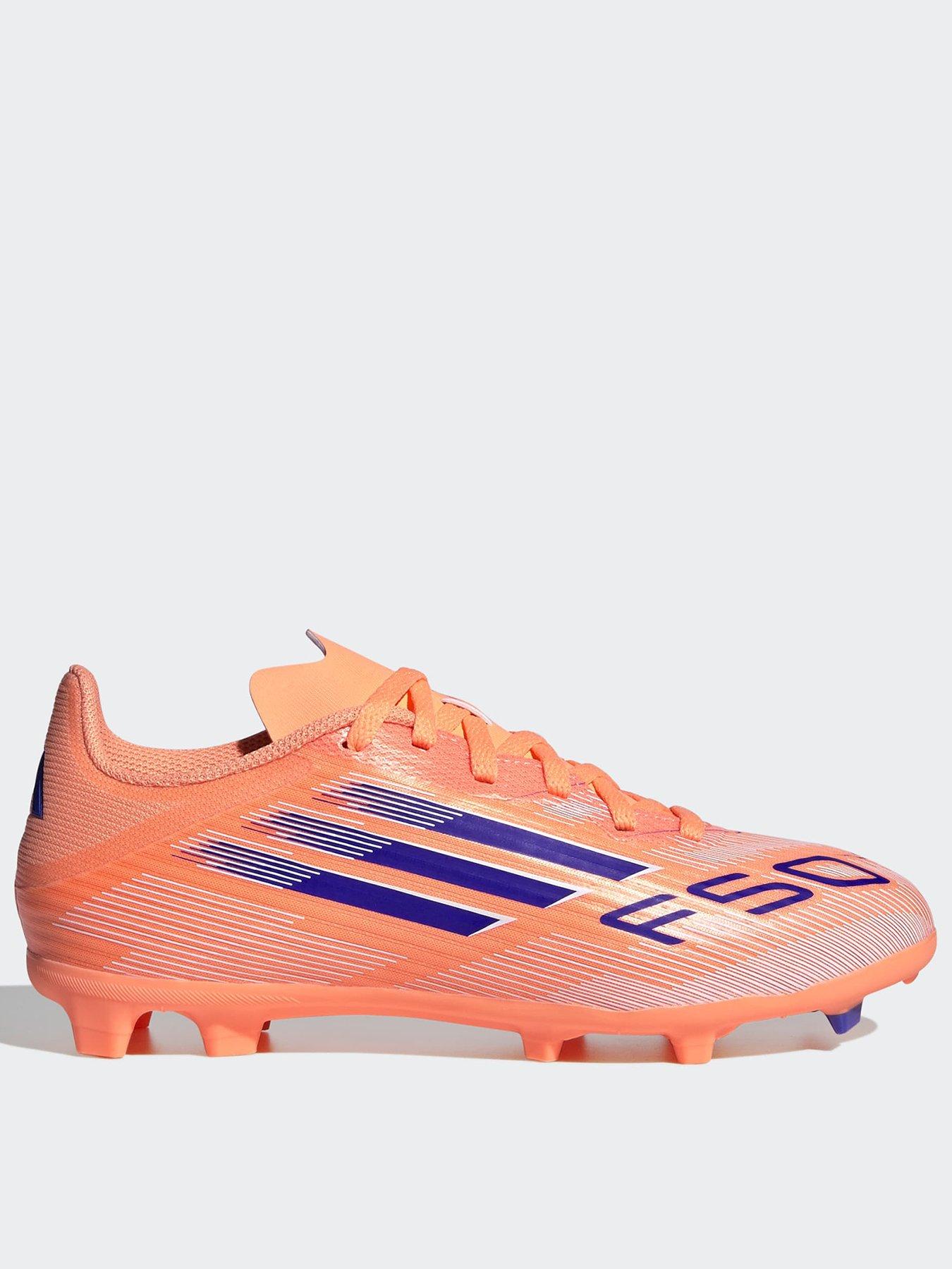 adidas Junior F50 League Firm Ground Football Boot, Orange, Size 13 Younger