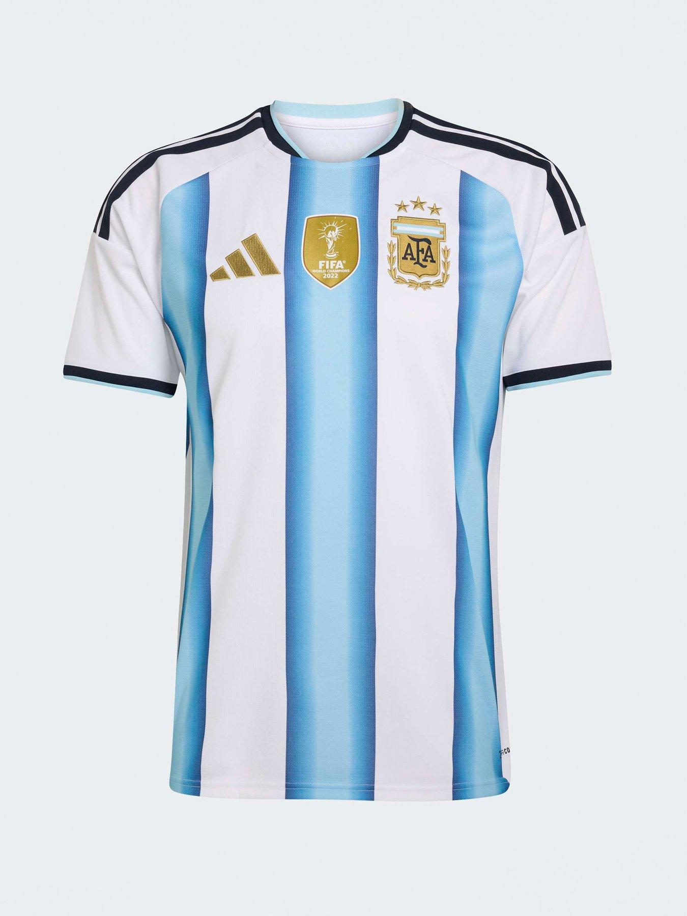 adidas Mens Argentina Replica 26 Home Football Shirt - White