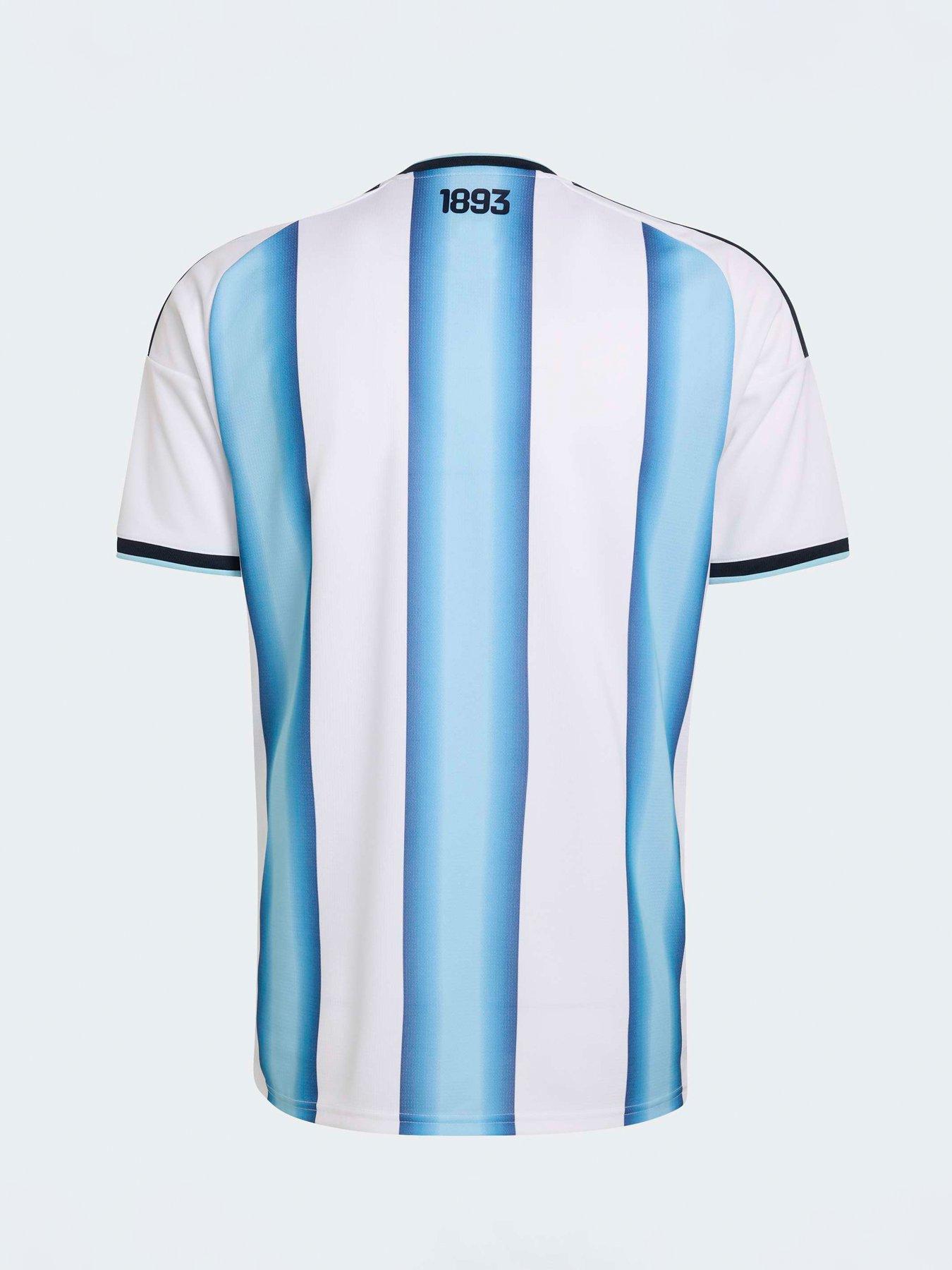 adidas Mens Argentina Replica 26 Home Football Shirt - White | Very