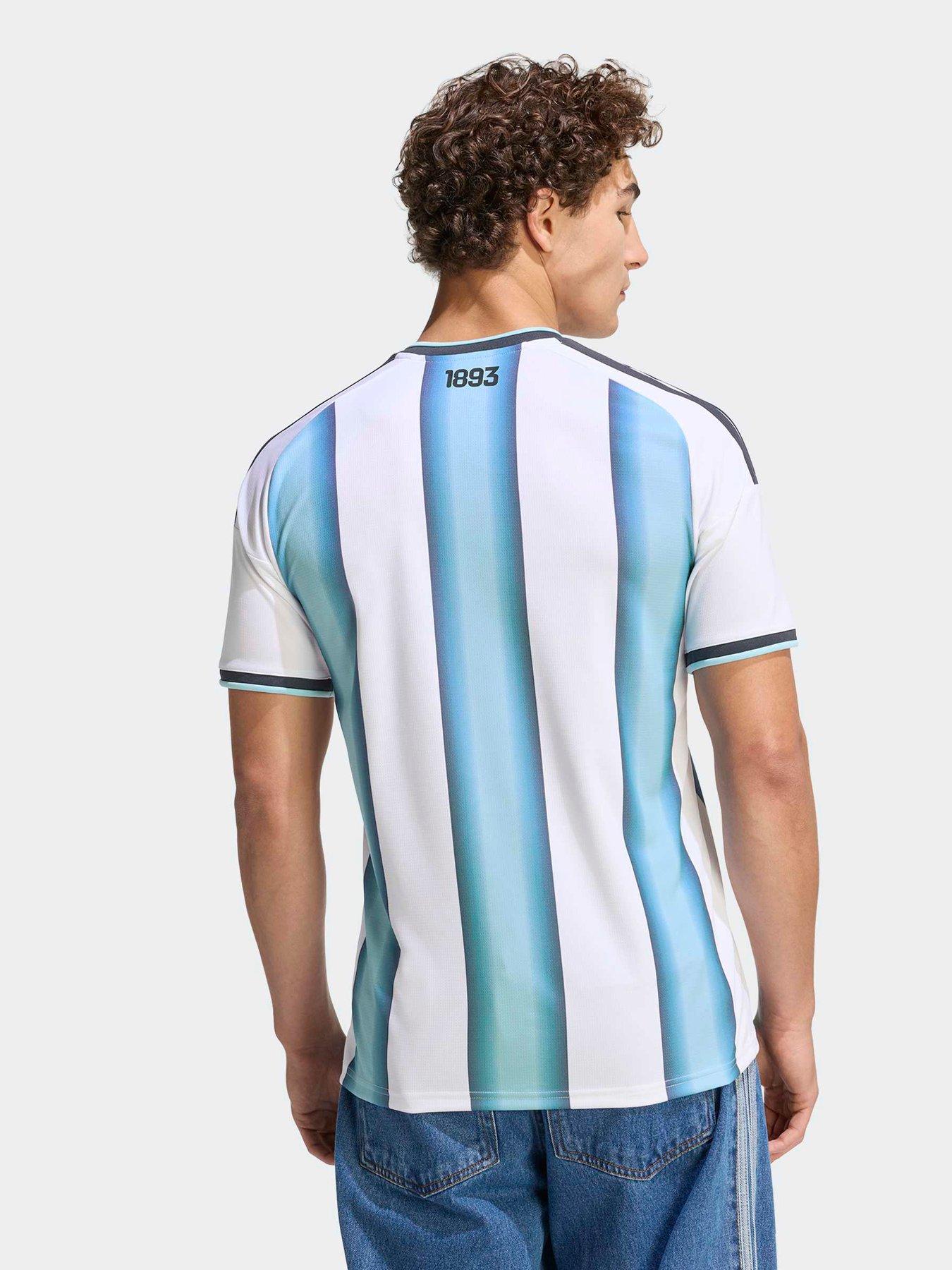 adidas Mens Argentina Replica 26 Home Football Shirt - White | Very